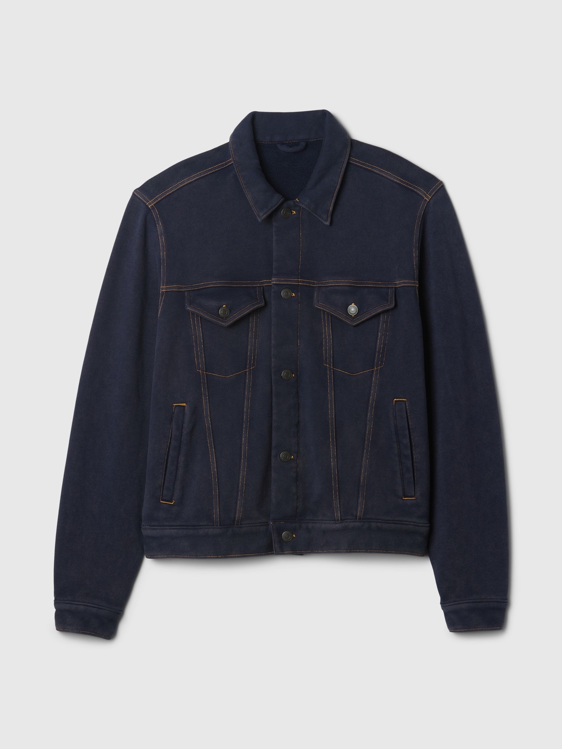Blue Heavyweight Fleece-Lined Denim Jacket - Image 5 of 5