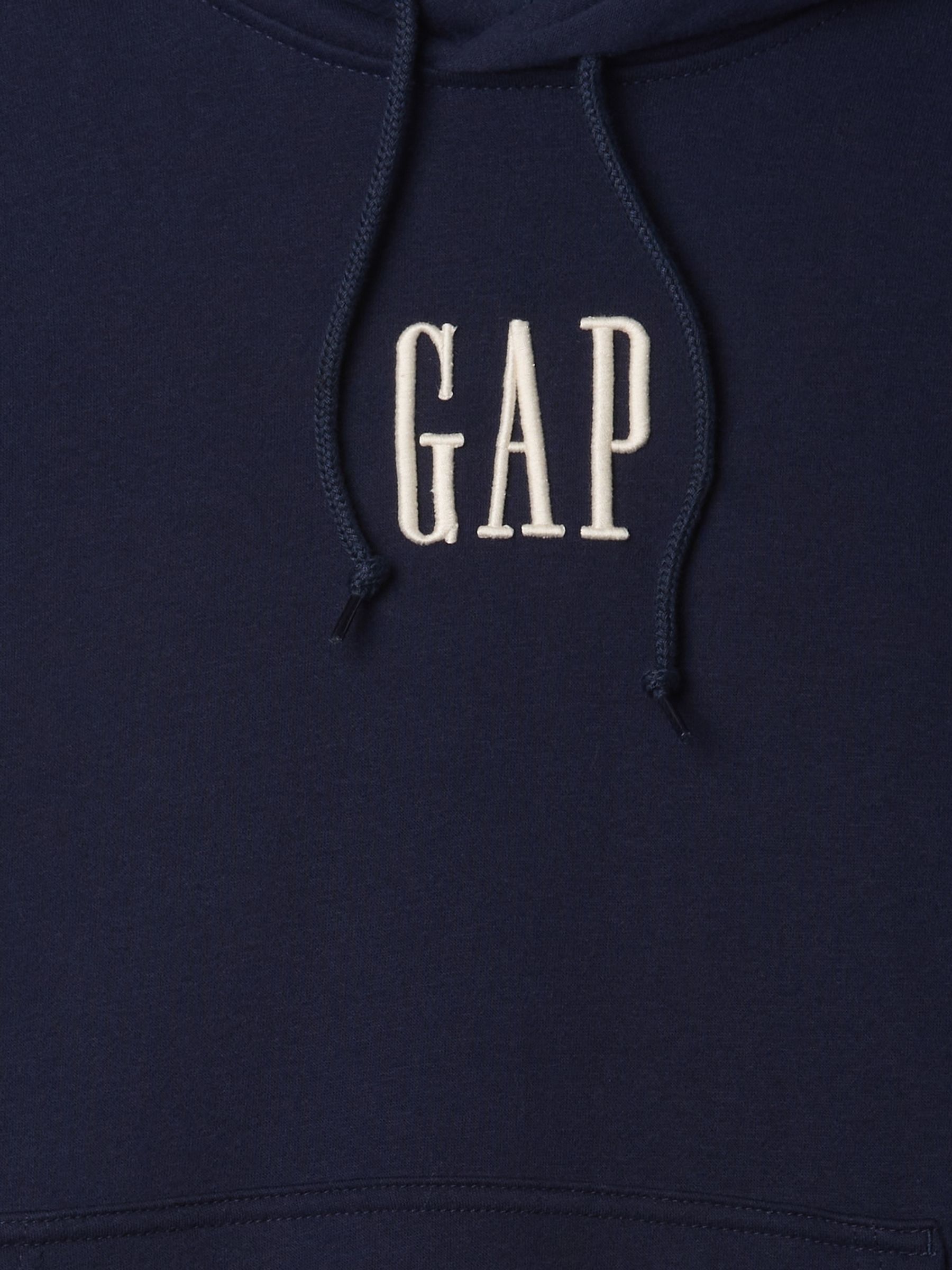 Navy Blue Vintage Soft Logo Hoodie - Image 5 of 5