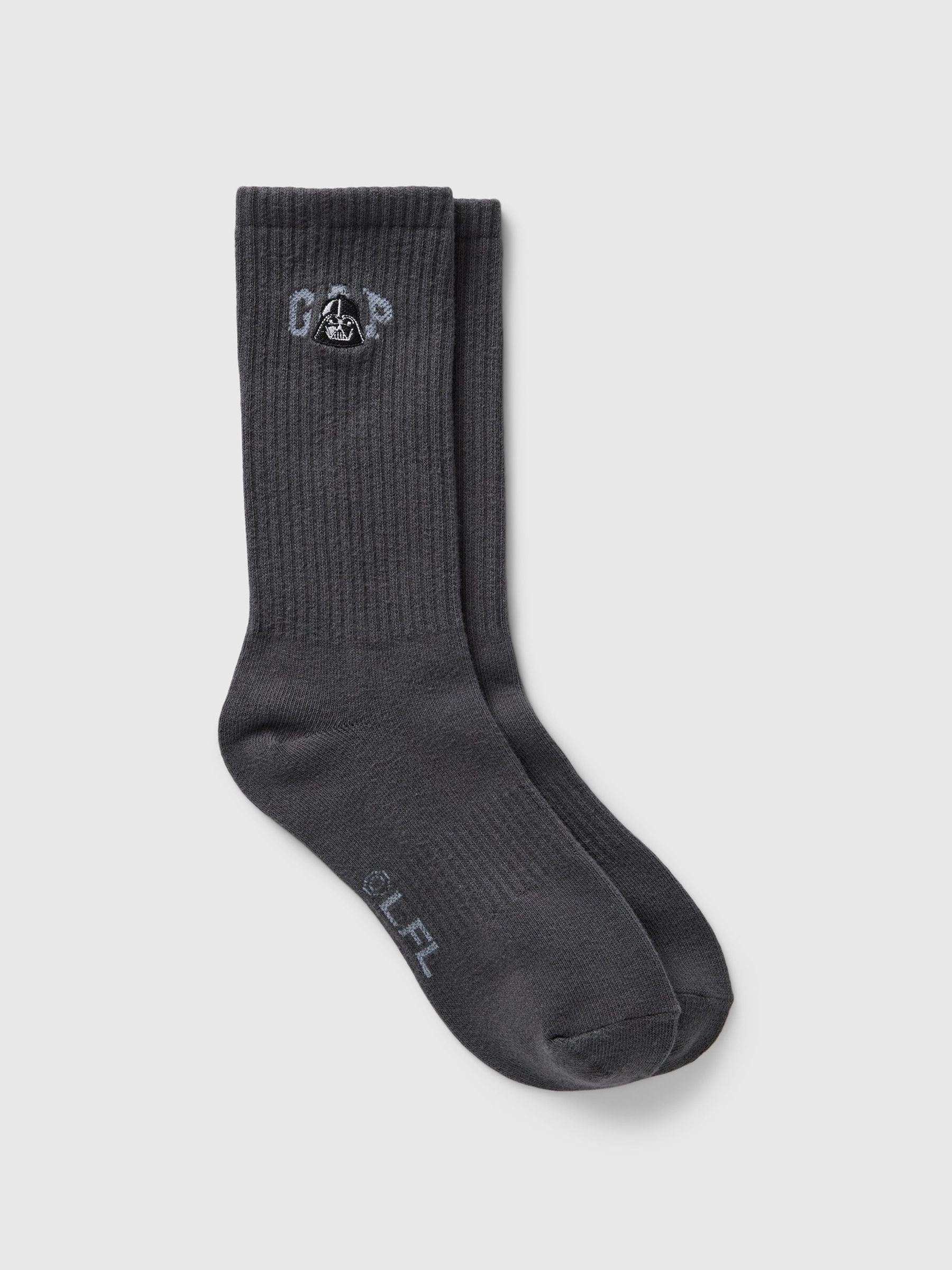 Black Adults Star Wars Logo Crew Socks - Image 1 of 2