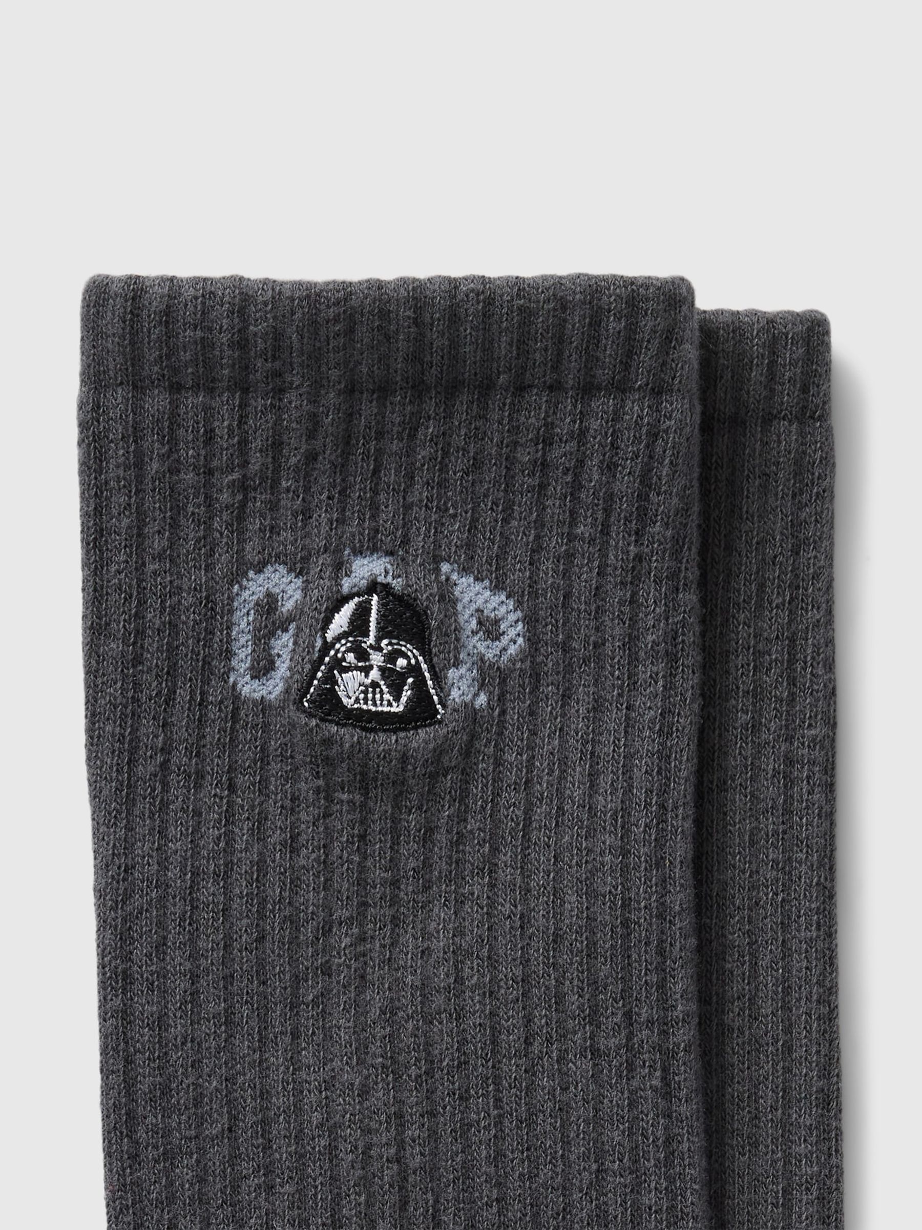 Black Adults Star Wars Logo Crew Socks - Image 2 of 2