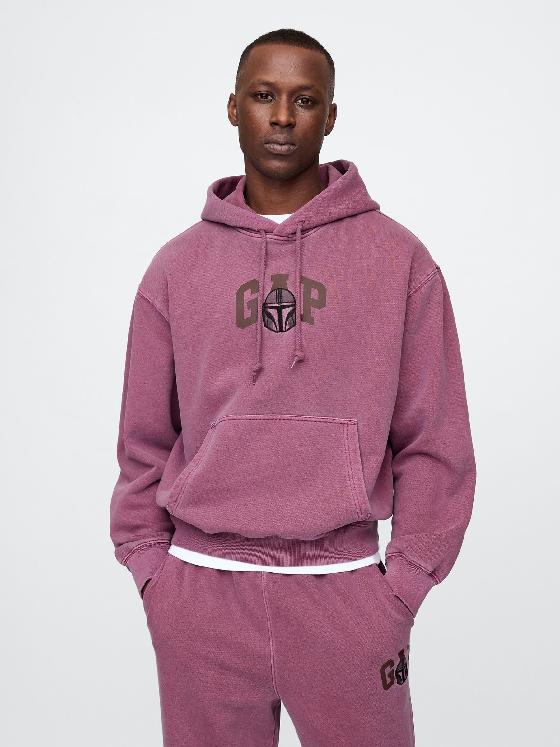 Purple Mandalorian Star Wars Heavyweight Hoodie - Image 1 of 5