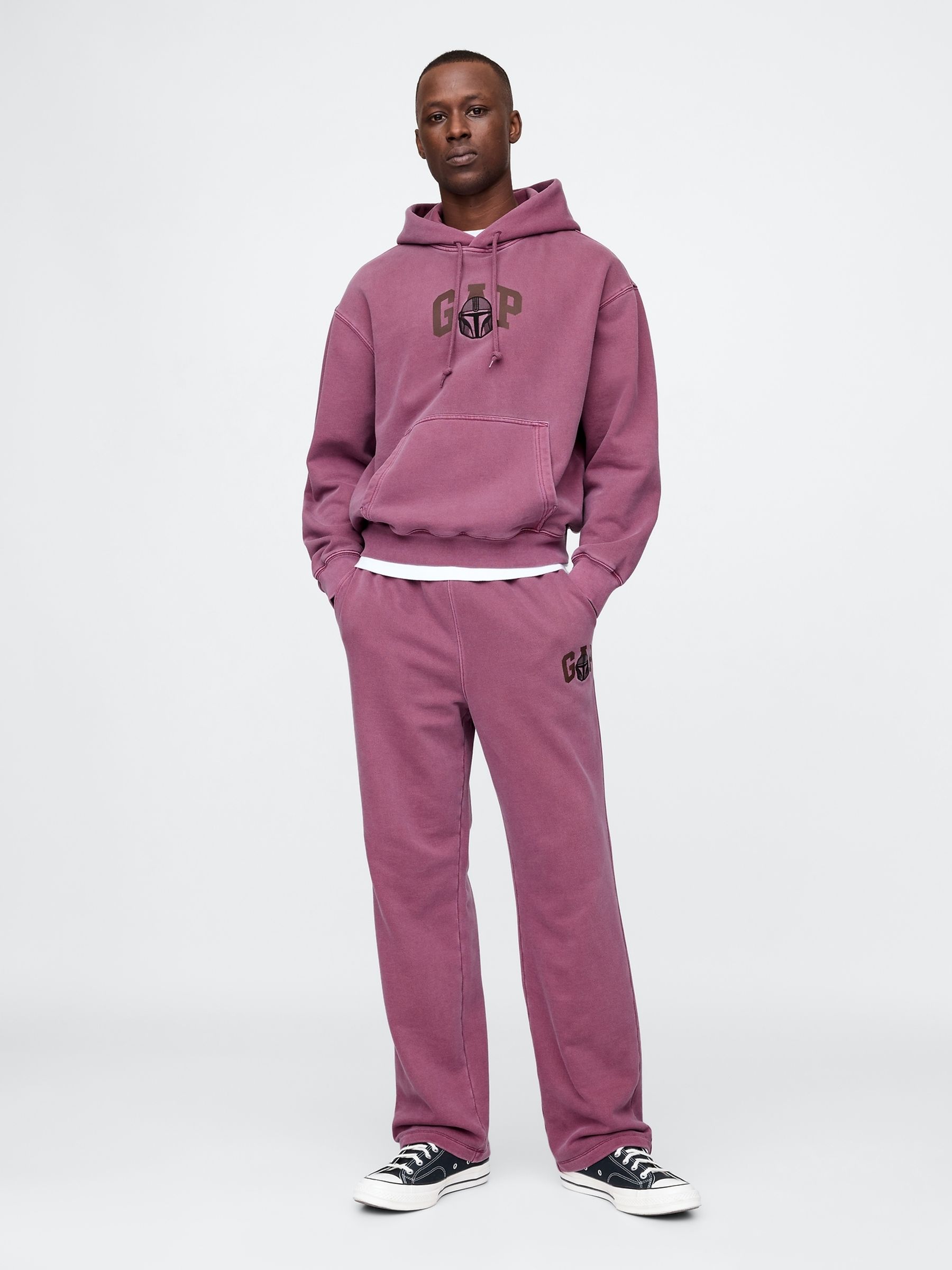 Purple Mandalorian Star Wars Heavyweight Hoodie - Image 2 of 5
