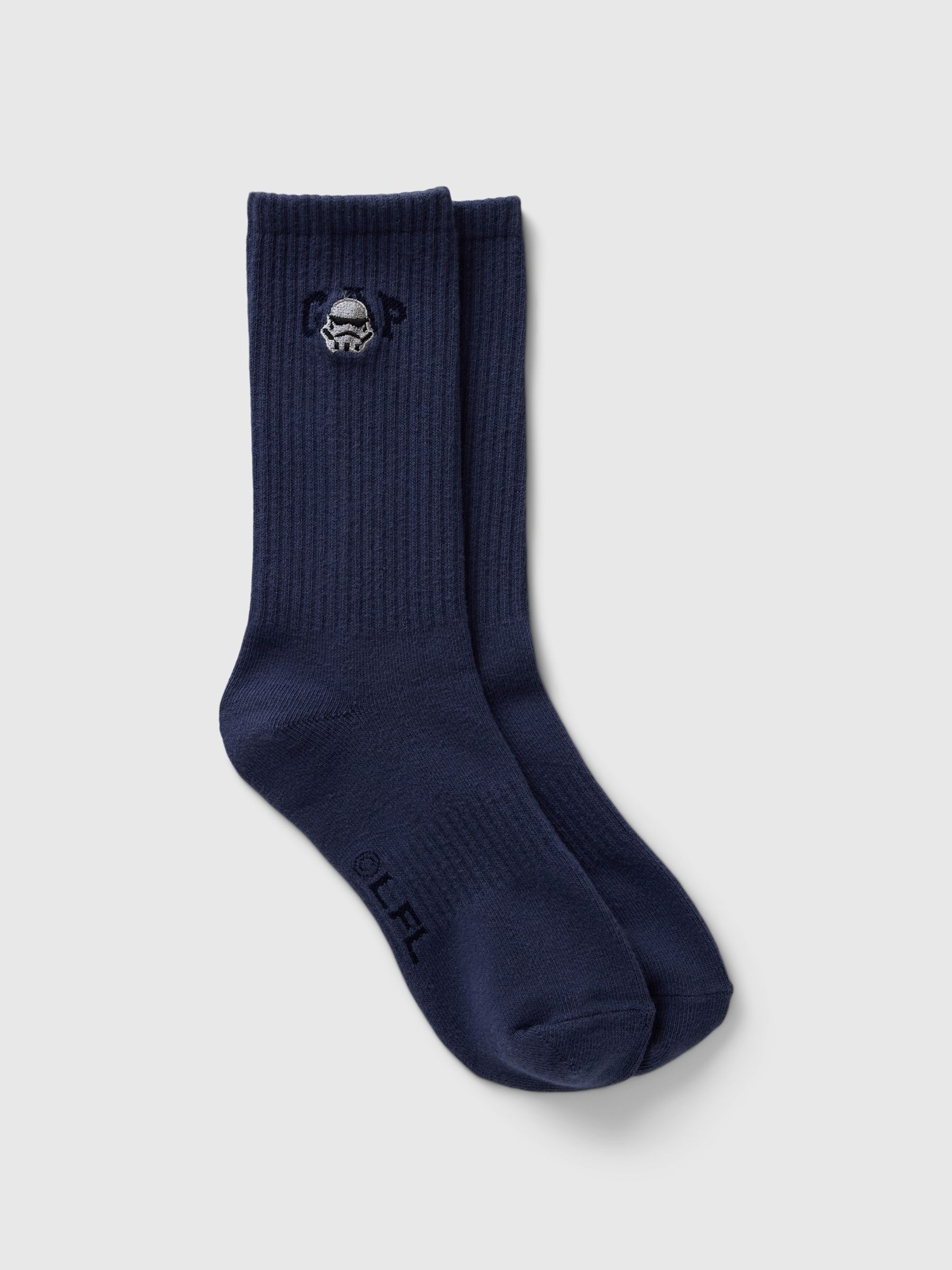 Blue Adults Star Wars Logo Crew Socks - Image 1 of 2
