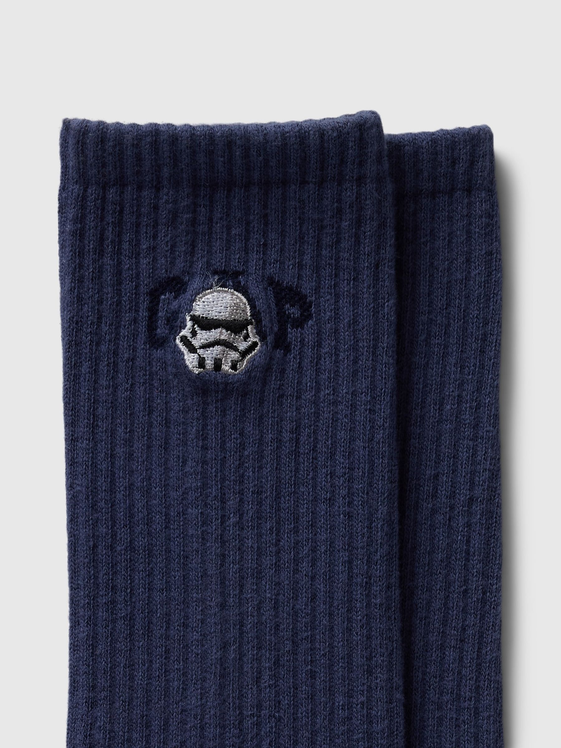 Blue Adults Star Wars Logo Crew Socks - Image 2 of 2