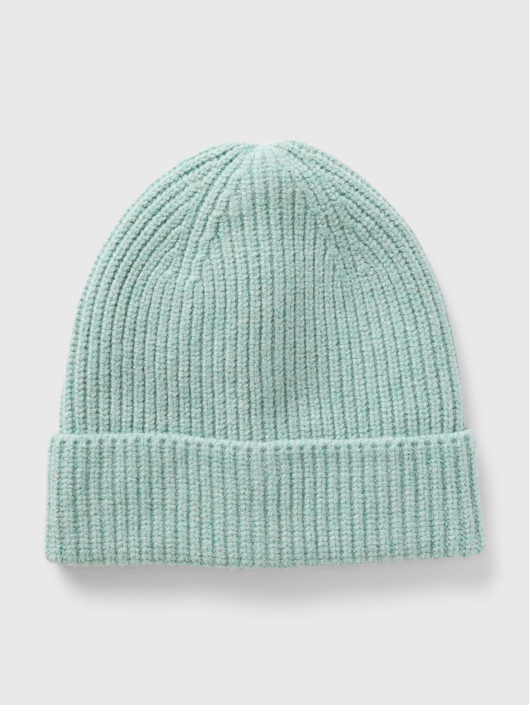 Green CashSoft Beanie Hat - Image 2 of 3