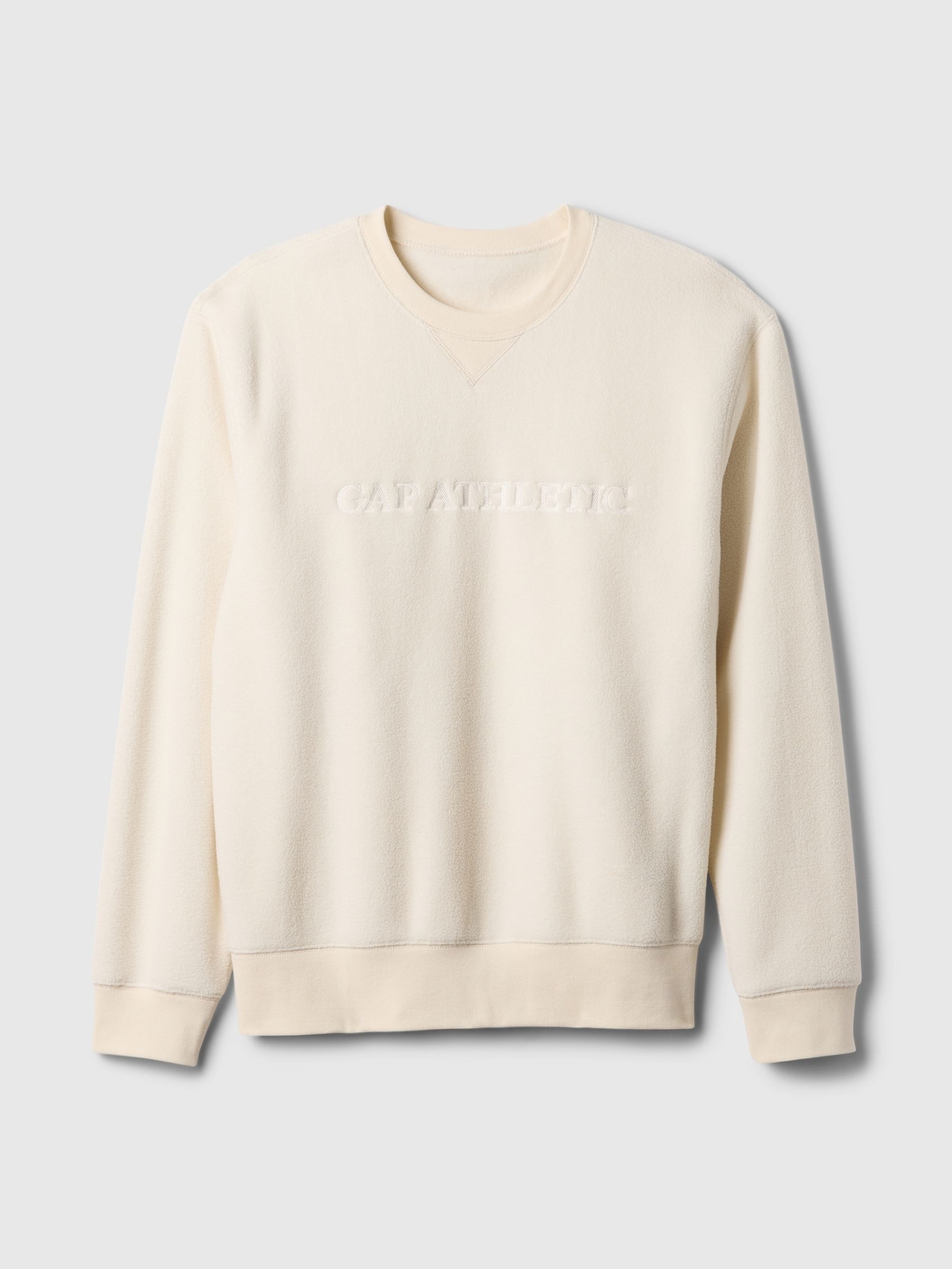 Cream Athletic Logo Sweatshirt - Image 5 of 5