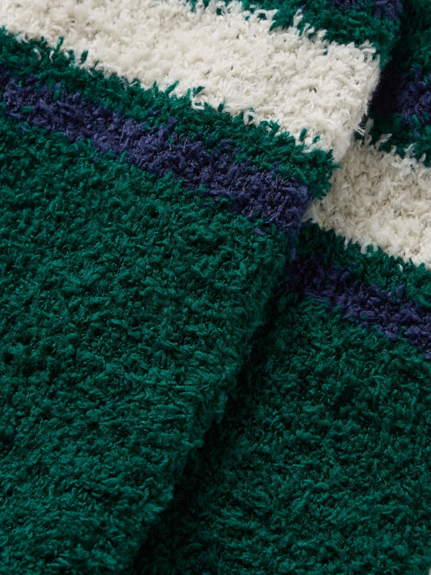 Green Adults Cosy Fluffy Crew Socks - Image 2 of 2
