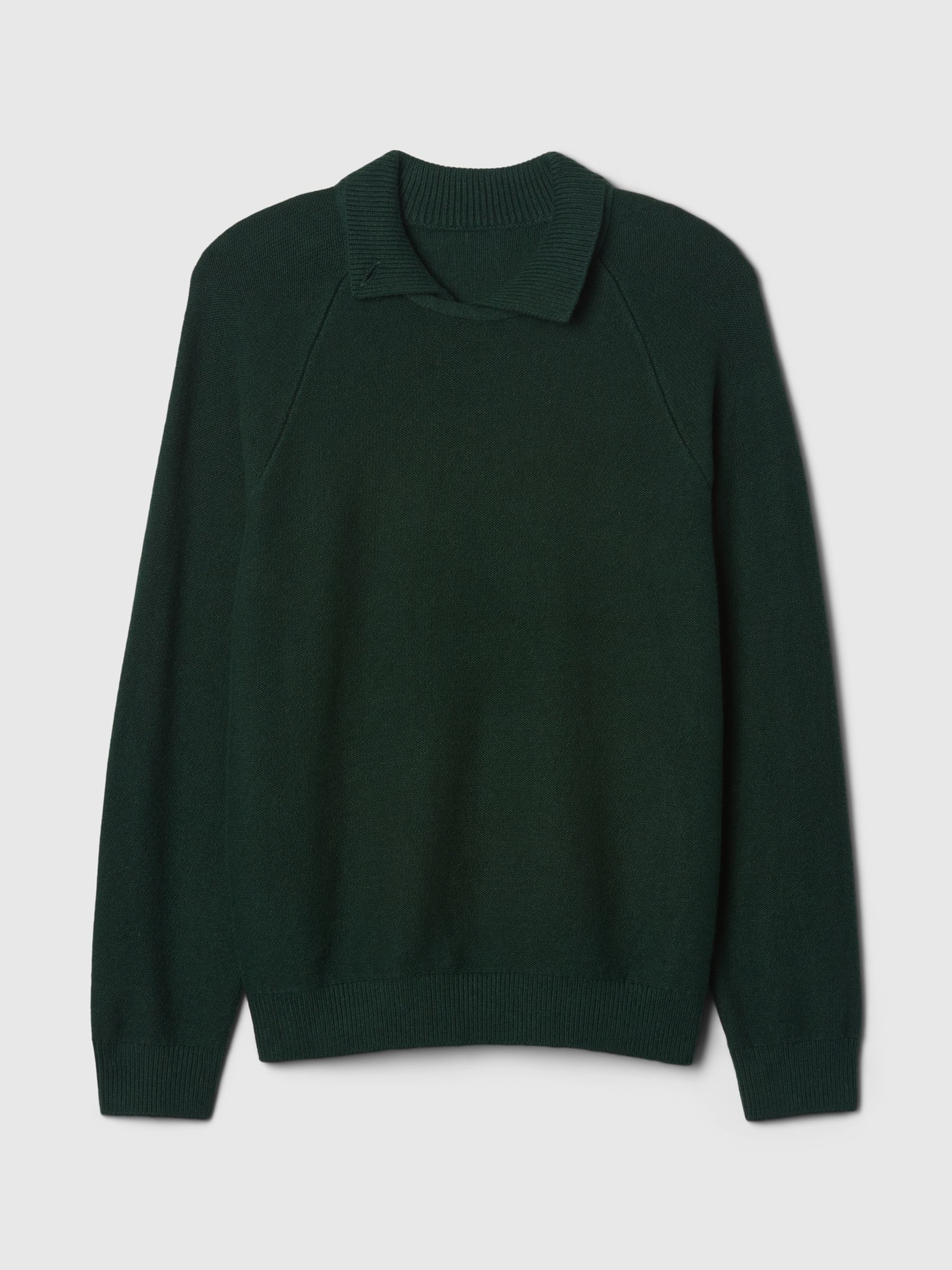 Green CashSoft Polo Neck Jumper - Image 4 of 5