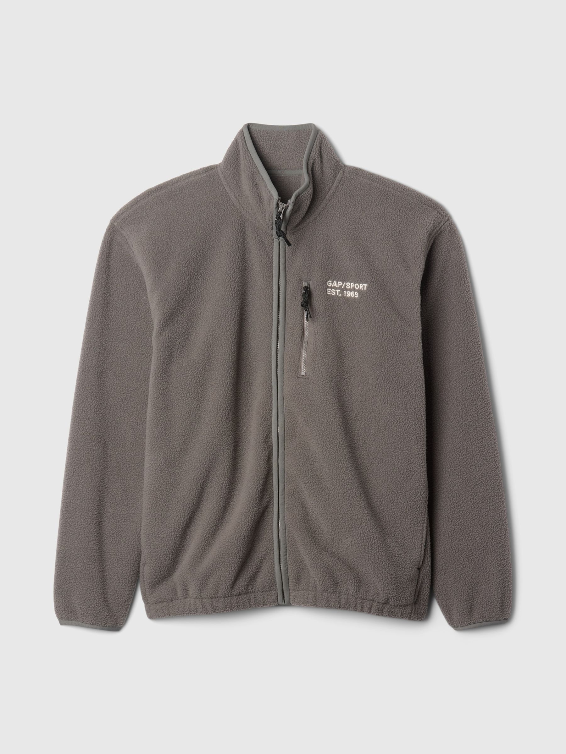 Grey Logo Arctic Fleece Zip Jacket - Image 5 of 5