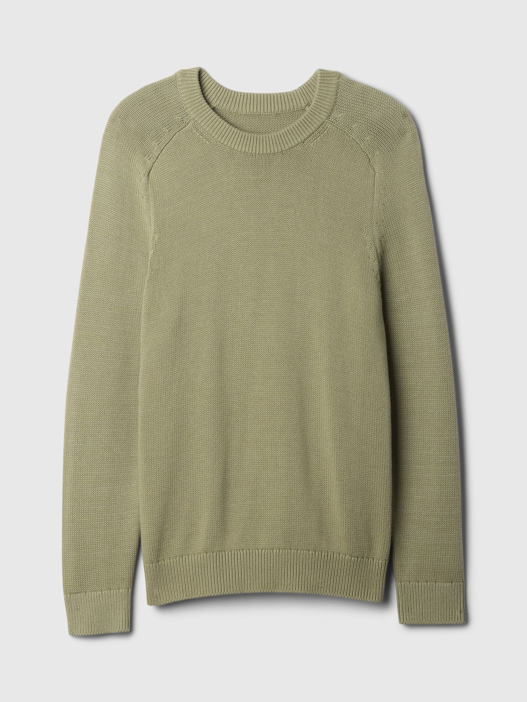 Green Raglan Crew Neck Jumper - Image 5 of 5