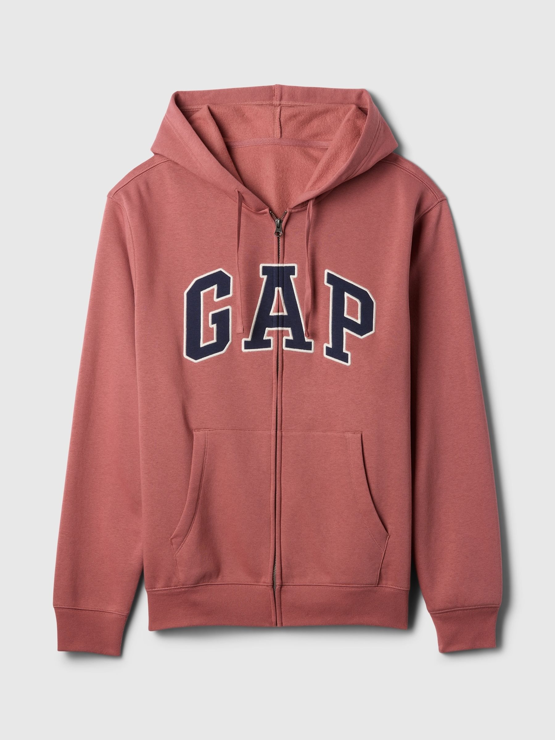 Red Relaxed Logo Zip Up Hoodie - Image 4 of 4
