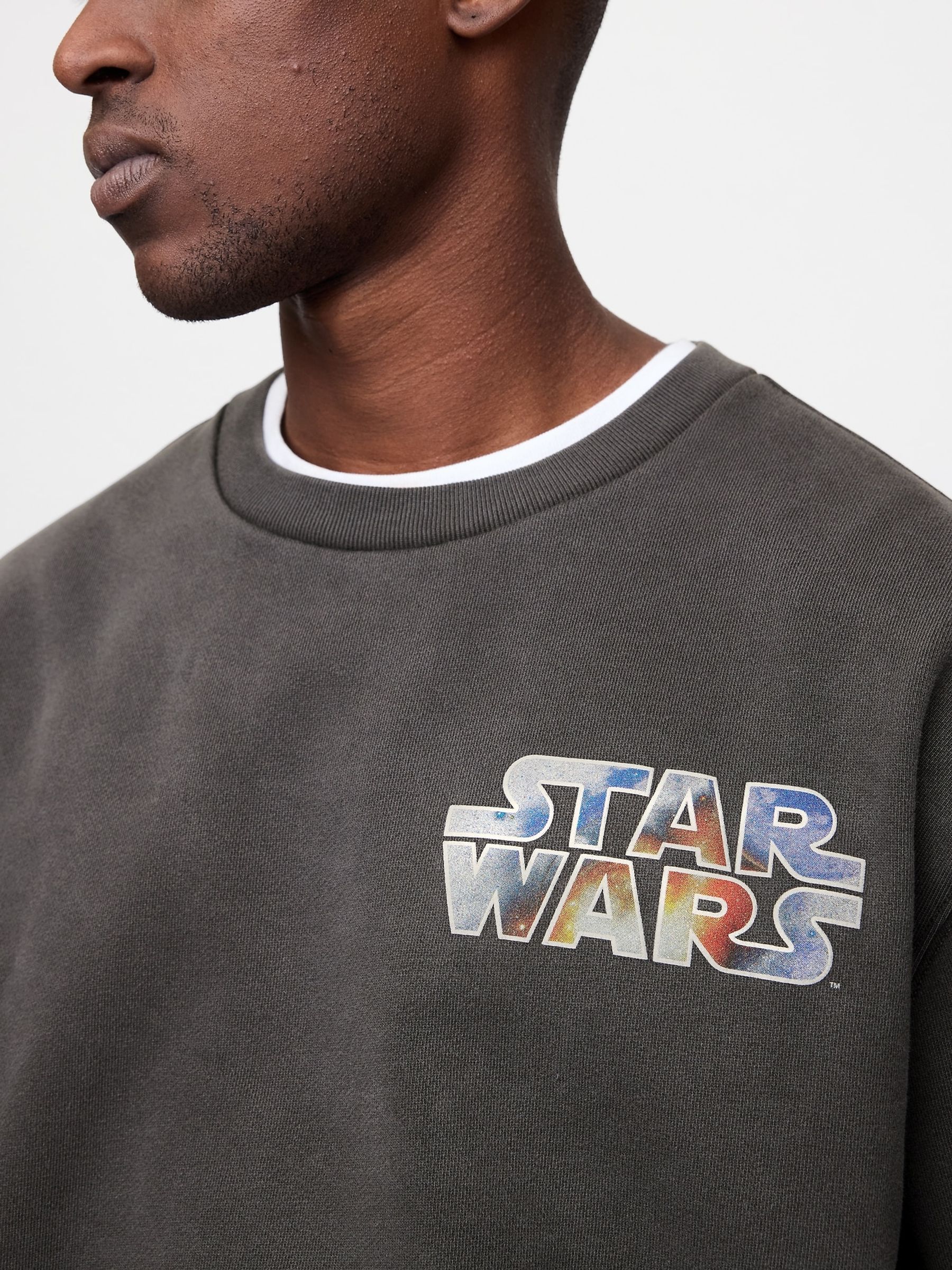 Black Star Wars Oversized Graphic Sweatshirt - Image 4 of 5
