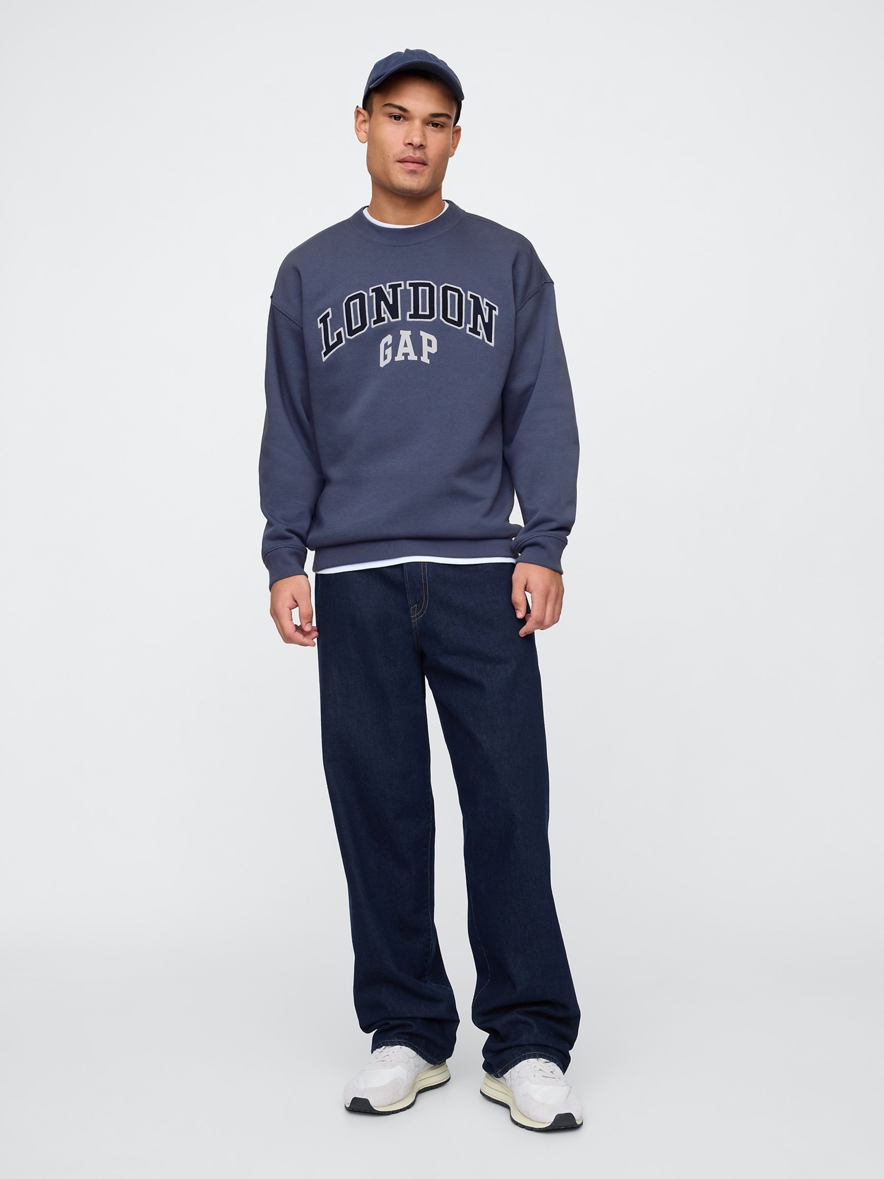 Blue London Logo Crew Neck Sweatshirt - Image 3 of 5