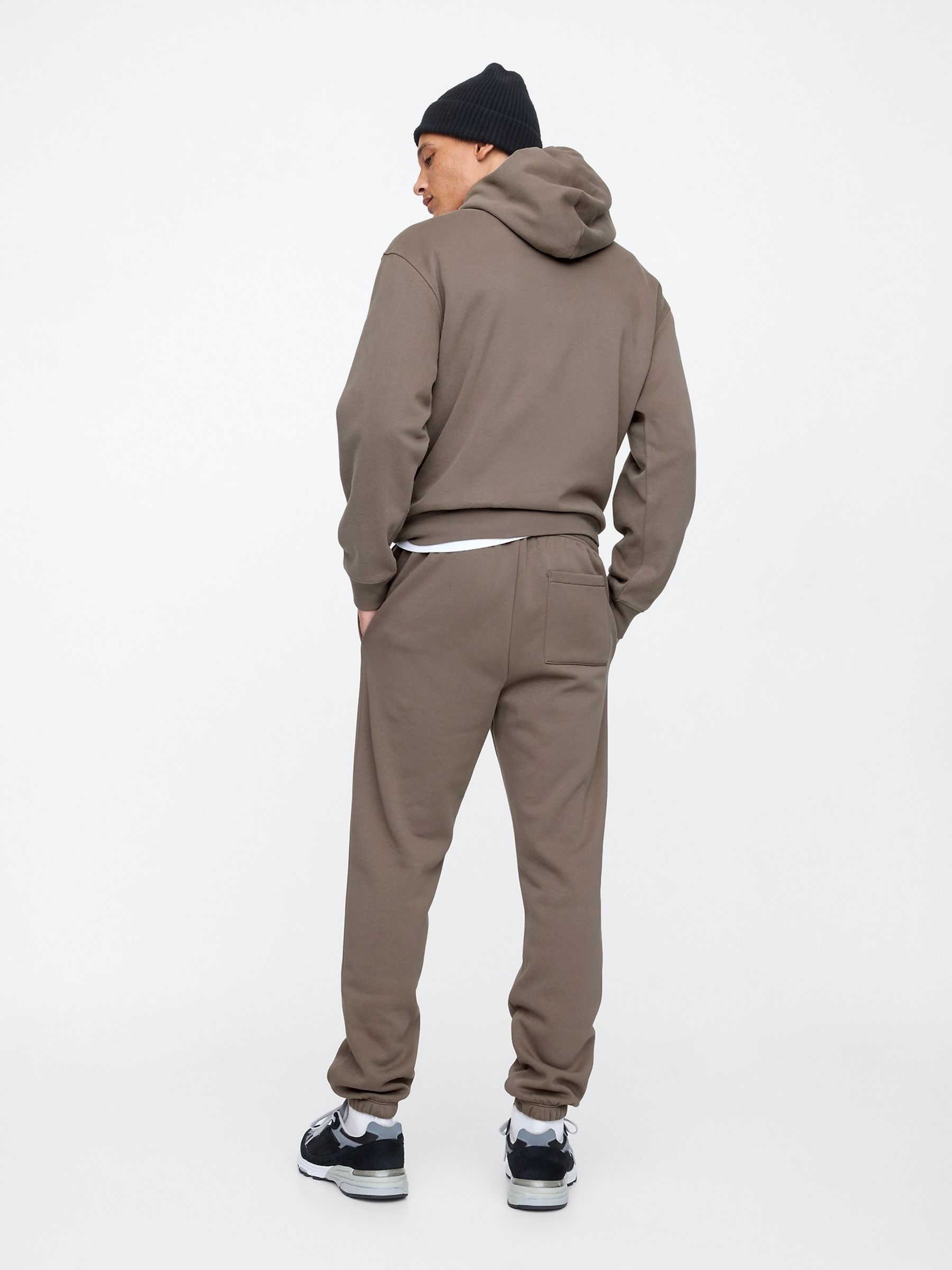 Brown Logo Fleece-Lined Joggers - Image 2 of 4