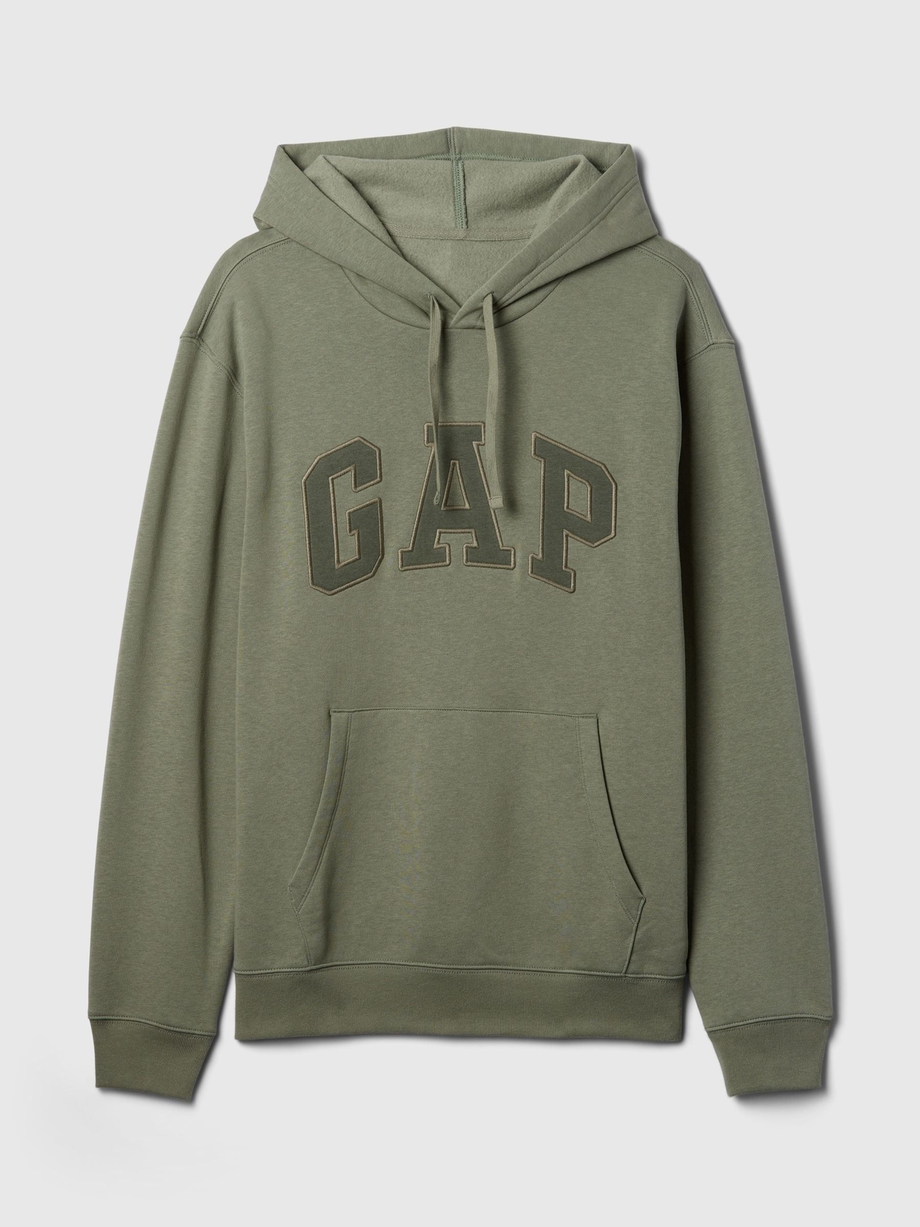 Khaki Green Pullover Arch Logo Hoodie - Image 4 of 4