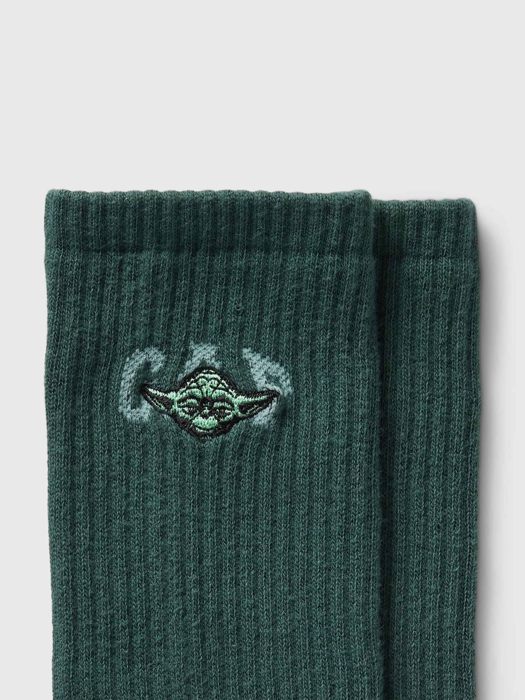 Green Adults Star Wars Logo Crew Socks - Image 2 of 2