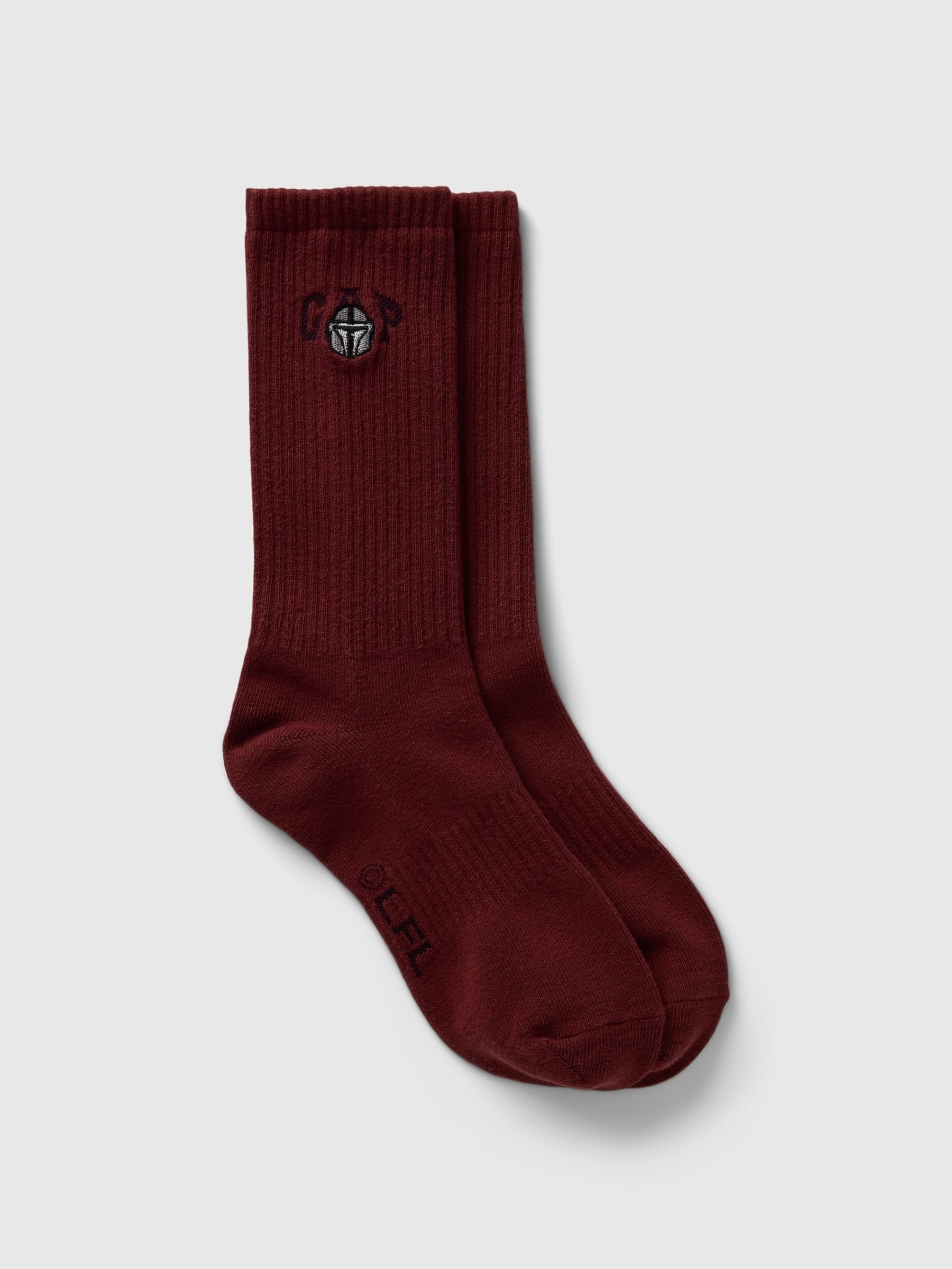 Red Adults Star Wars Logo Crew Socks - Image 1 of 2