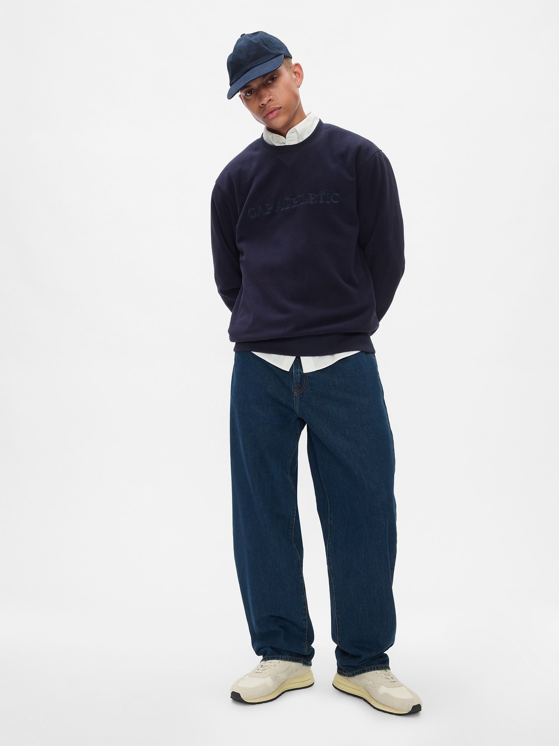 Blue Athletic Logo Sweatshirt - Image 3 of 5