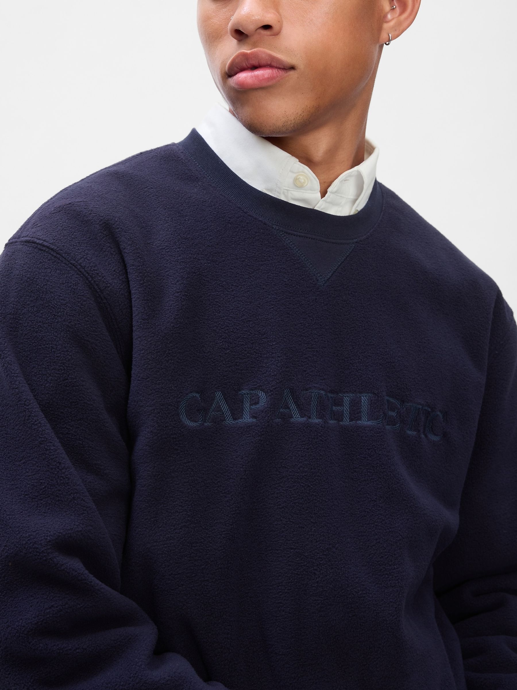 Blue Athletic Logo Sweatshirt - Image 4 of 5