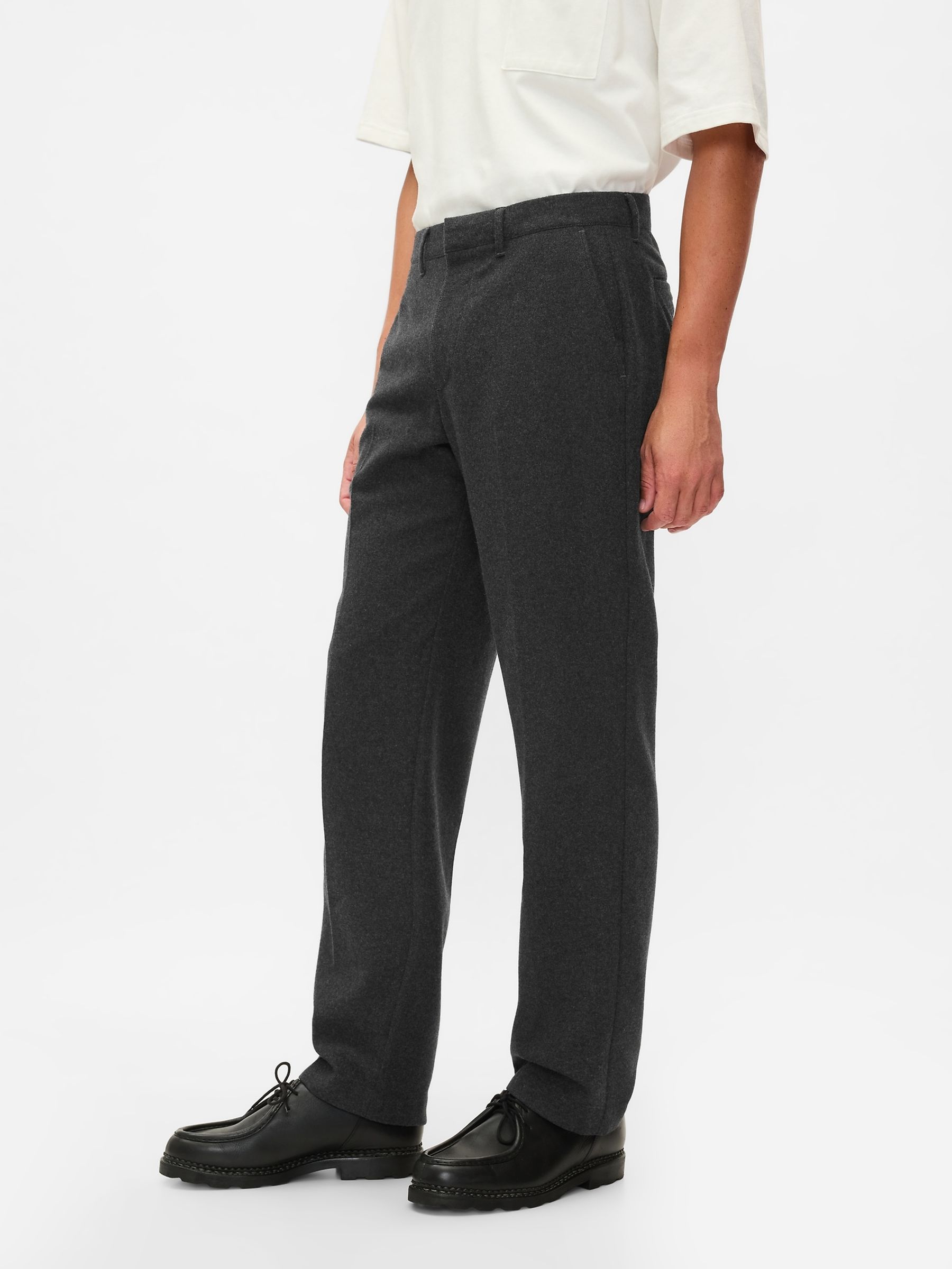 Grey 365 Straight Fit Trousers - Image 3 of 5