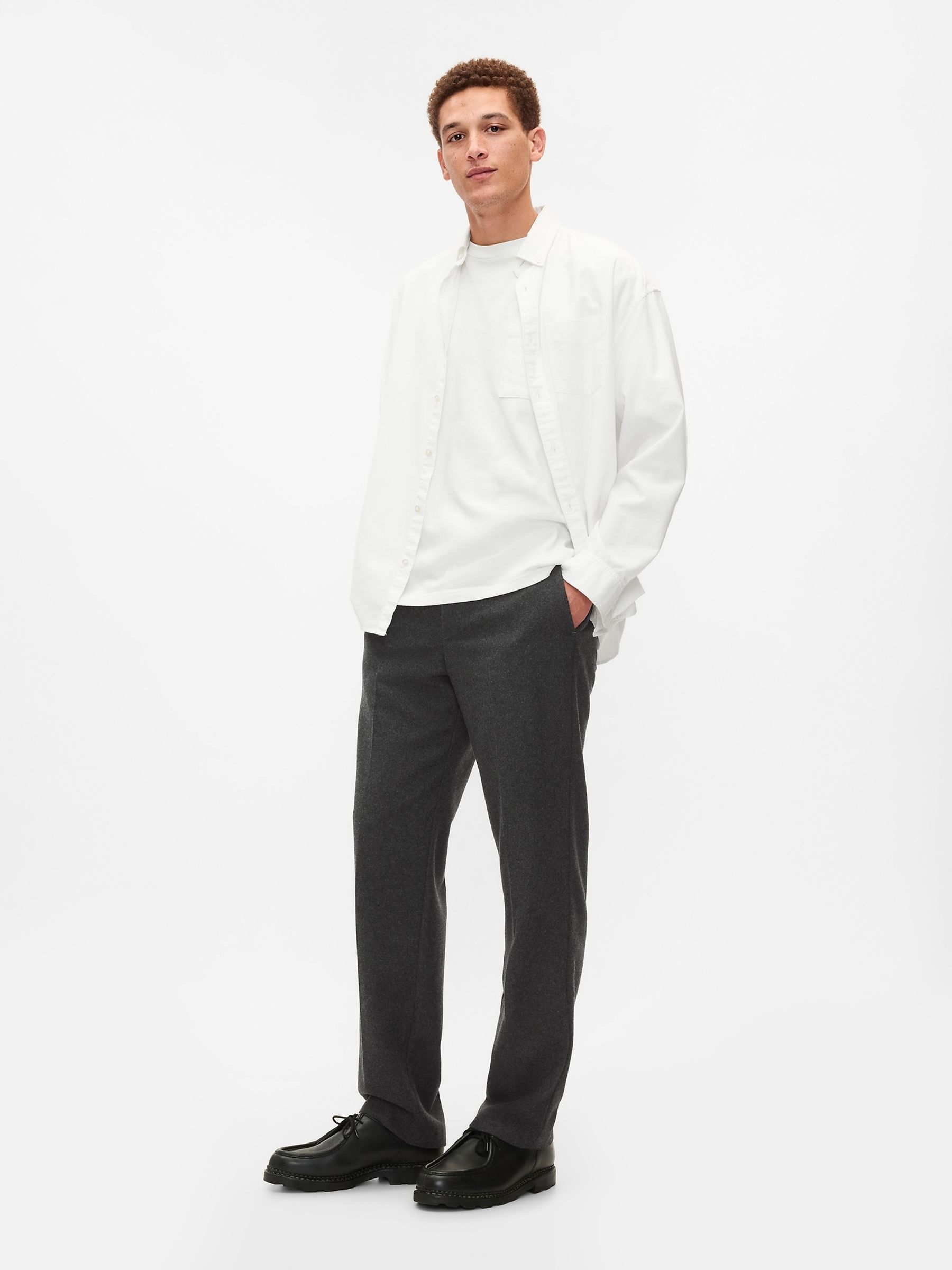 Grey 365 Straight Fit Trousers - Image 4 of 5