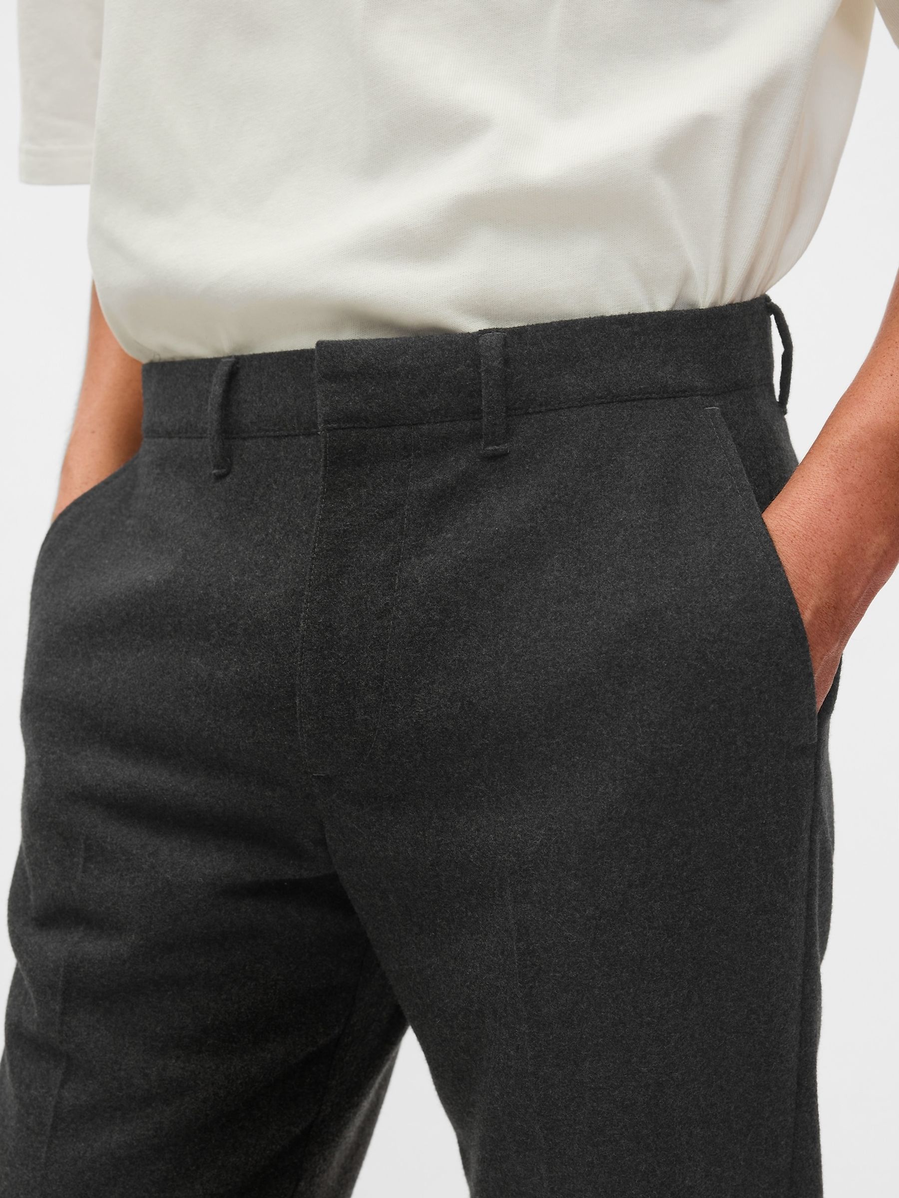 Grey 365 Straight Fit Trousers - Image 5 of 5