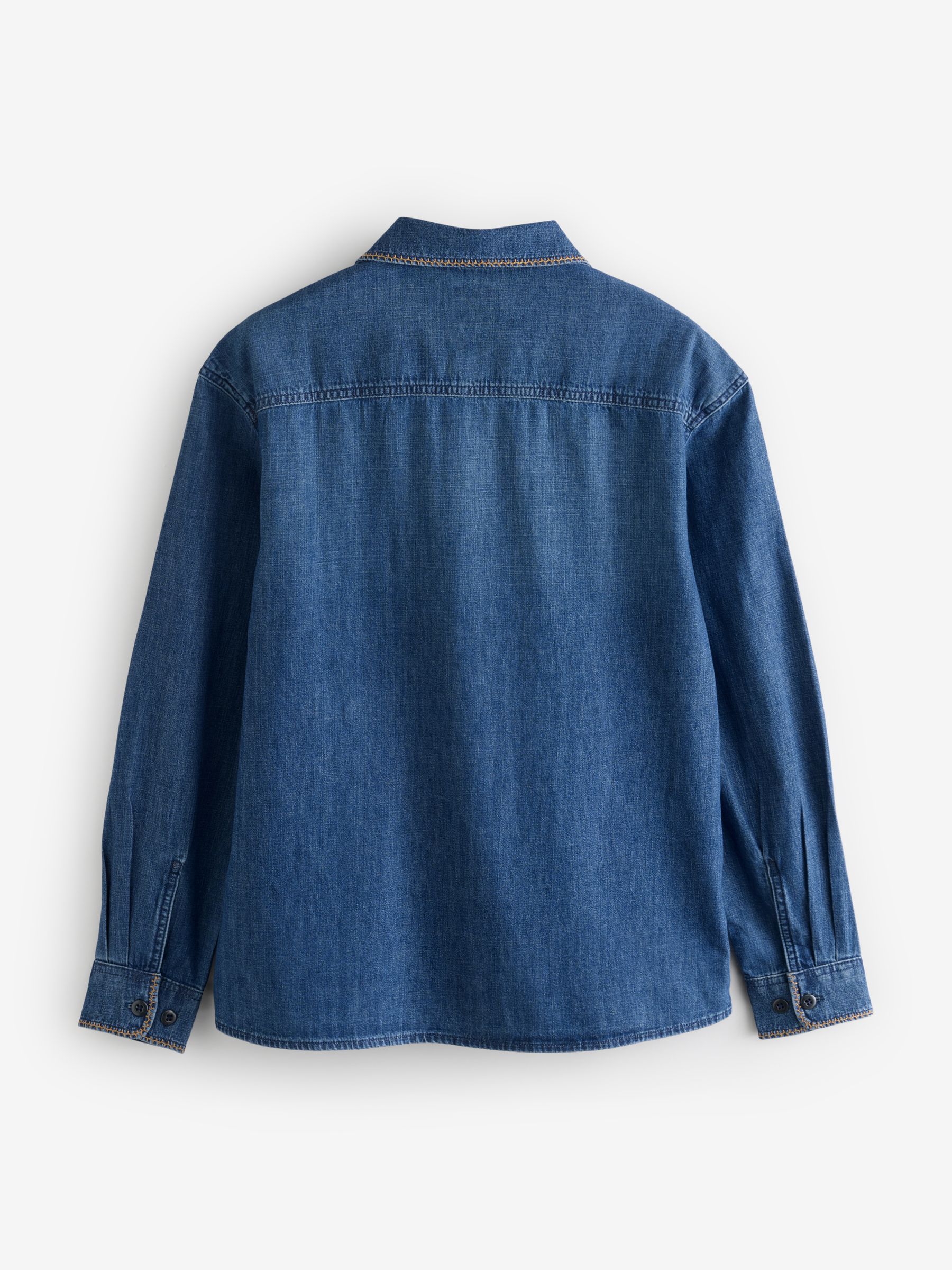 Blue Long Sleeve Denim Shirt - Image 2 of 4