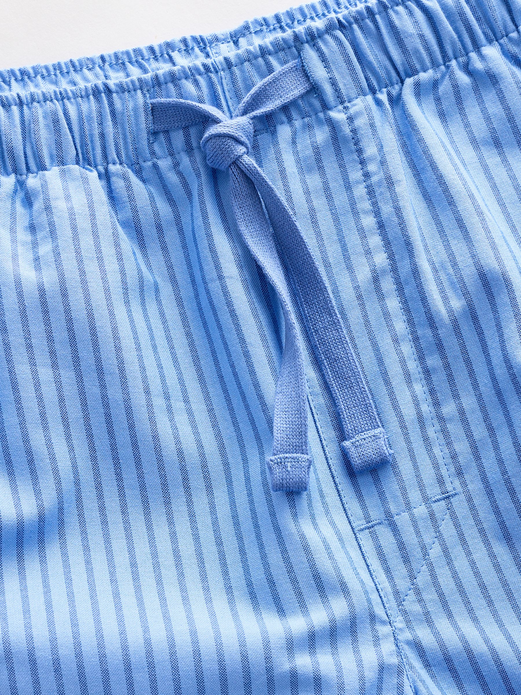 Blue Cotton Striped Pyjama Bottoms - Image 3 of 4