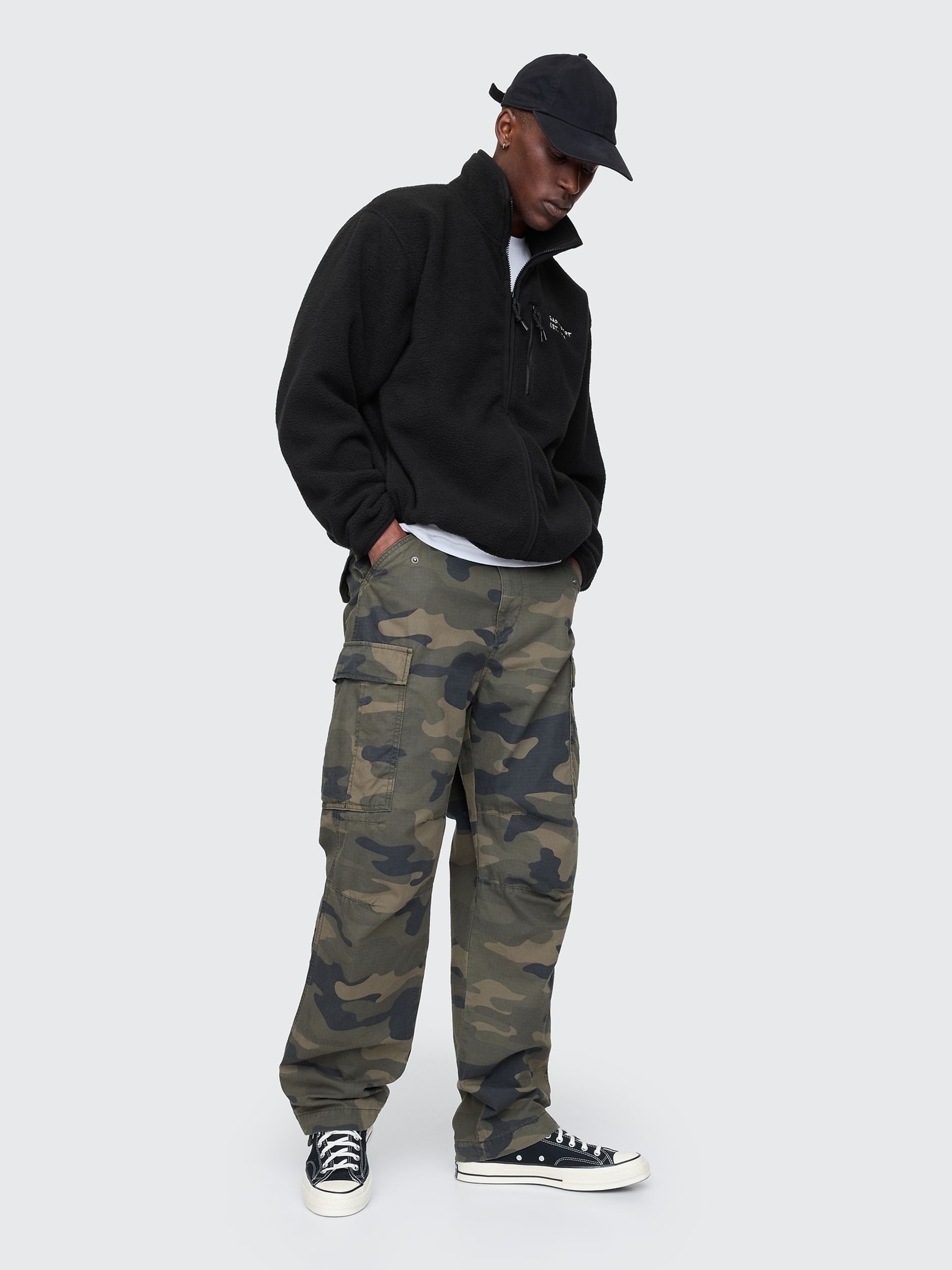 Black Logo Arctic Fleece Zip Jacket - Image 3 of 5