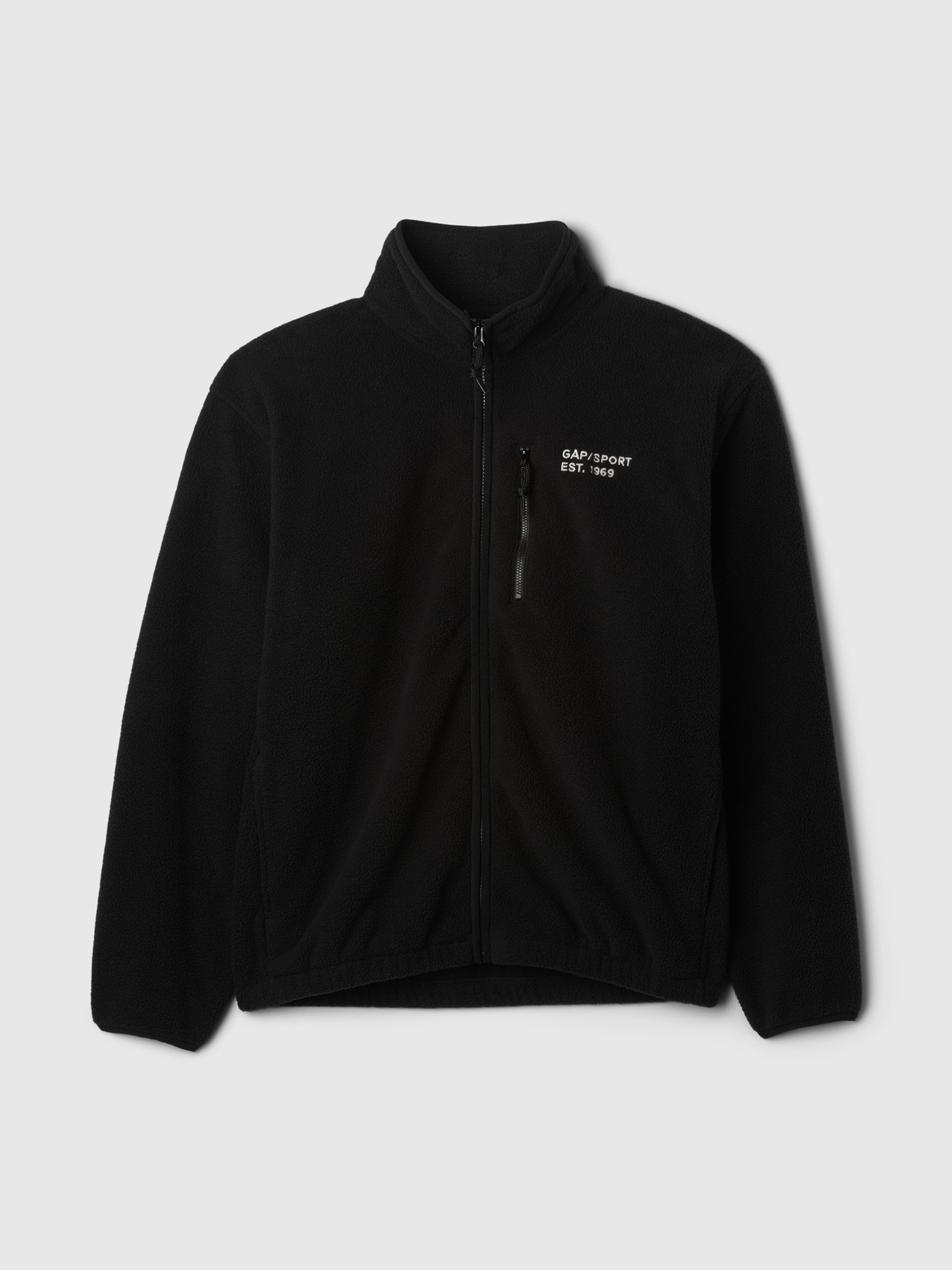 Black Logo Arctic Fleece Zip Jacket - Image 5 of 5