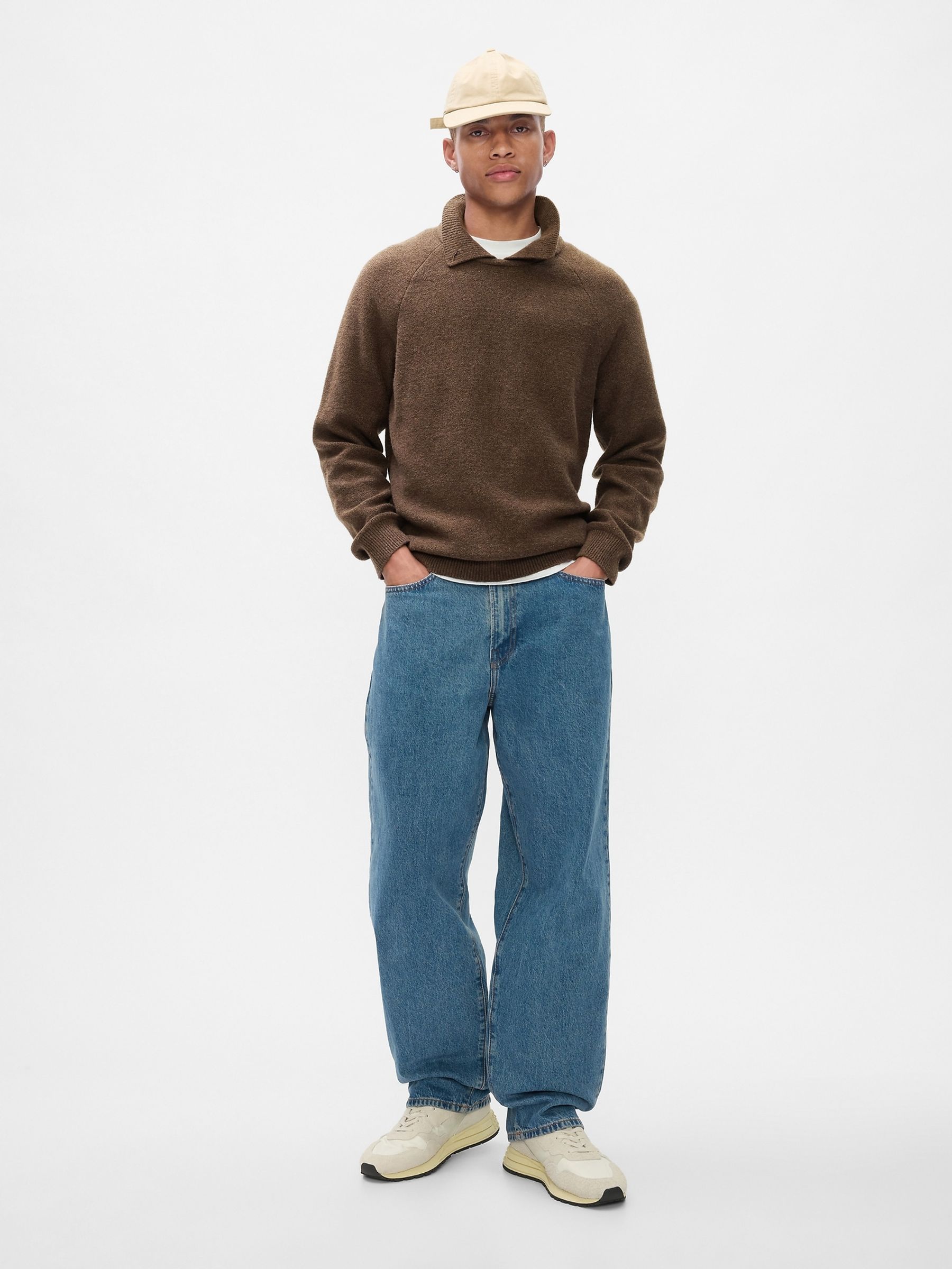 Brown CashSoft Polo Neck Jumper - Image 3 of 8