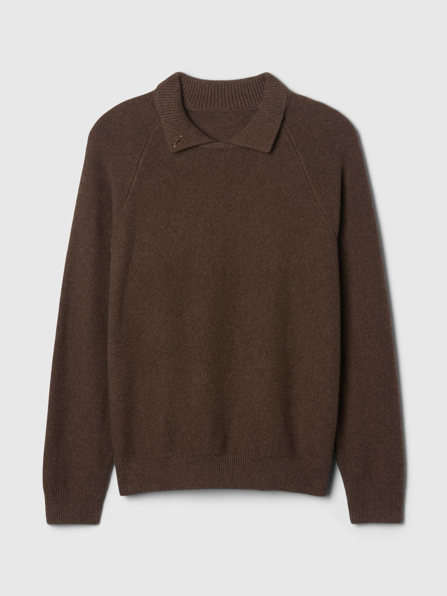 Brown CashSoft Polo Neck Jumper - Image 4 of 8