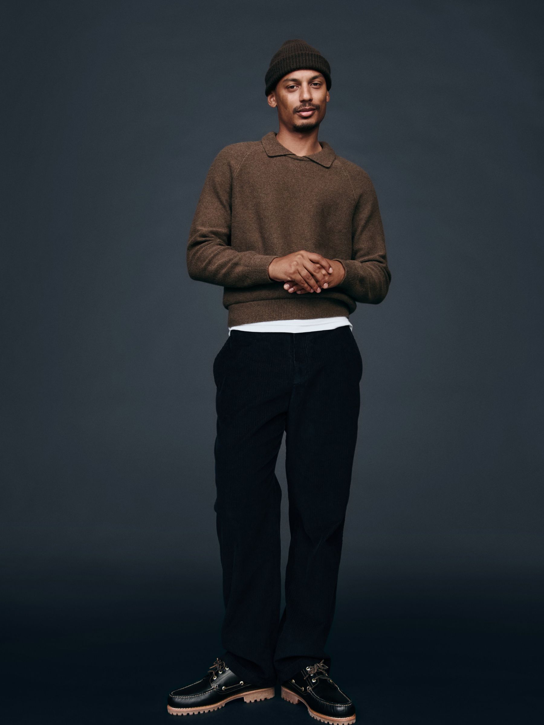 Brown CashSoft Polo Neck Jumper - Image 7 of 8