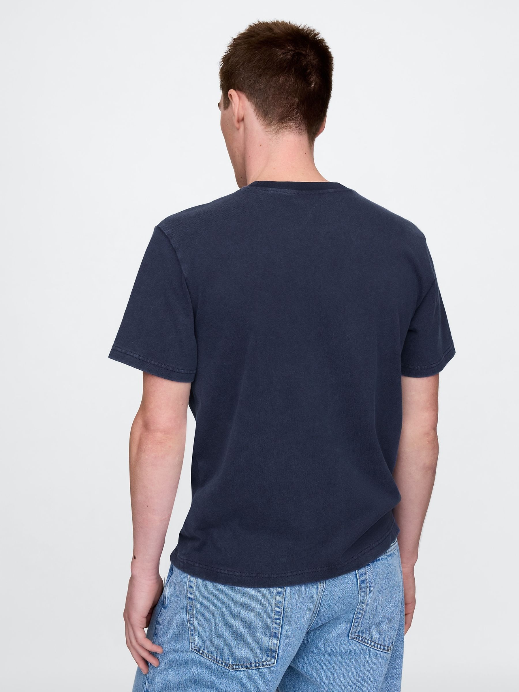 Navy Blue Stormtrooper Star Wars Cotton Crew Neck T-Shirt - Image 2 of 4