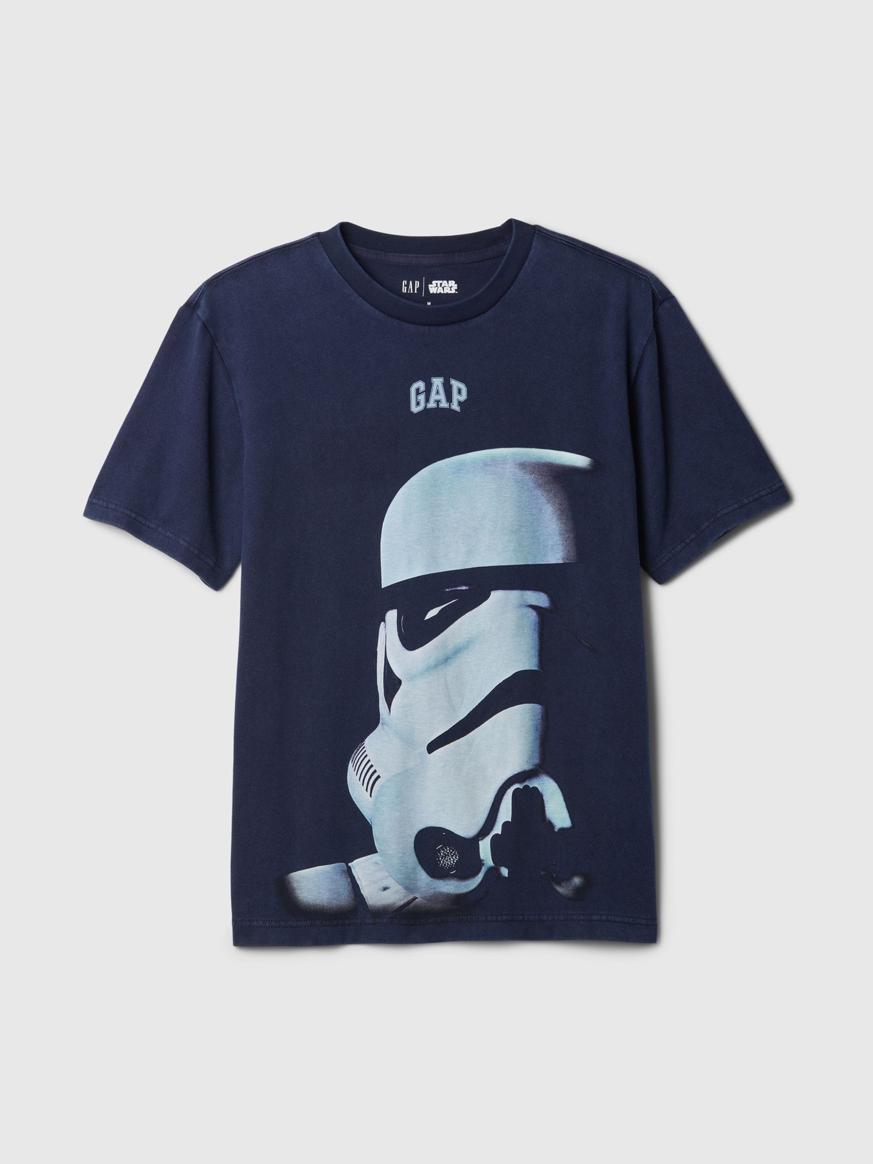 Navy Blue Stormtrooper Star Wars Cotton Crew Neck T-Shirt - Image 4 of 4