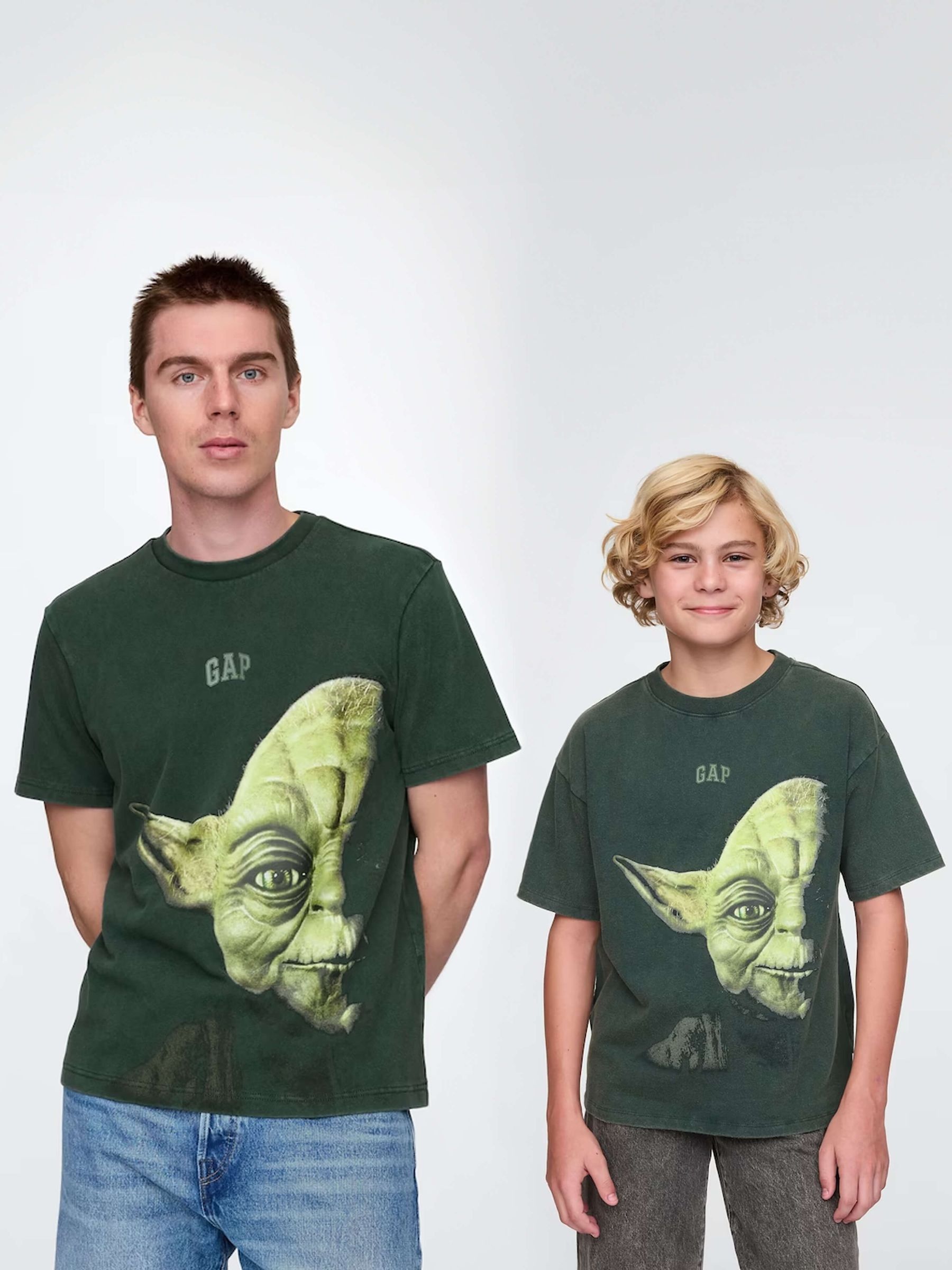 Green Yoda Star Wars Cotton Crew Neck T-Shirt - Image 5 of 6