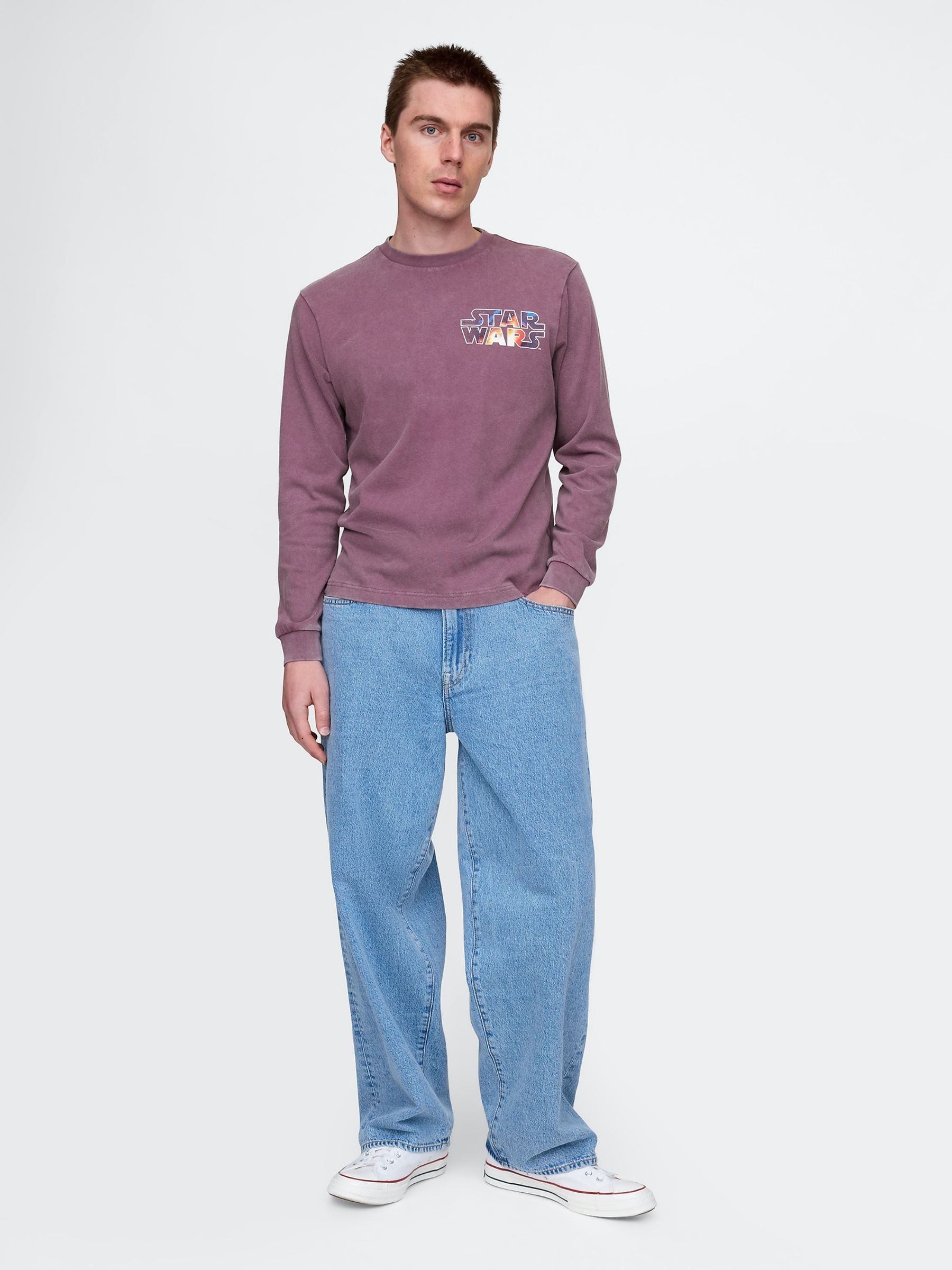 Purple Star Wars Cotton Crew Neck T-Shirt - Image 3 of 5
