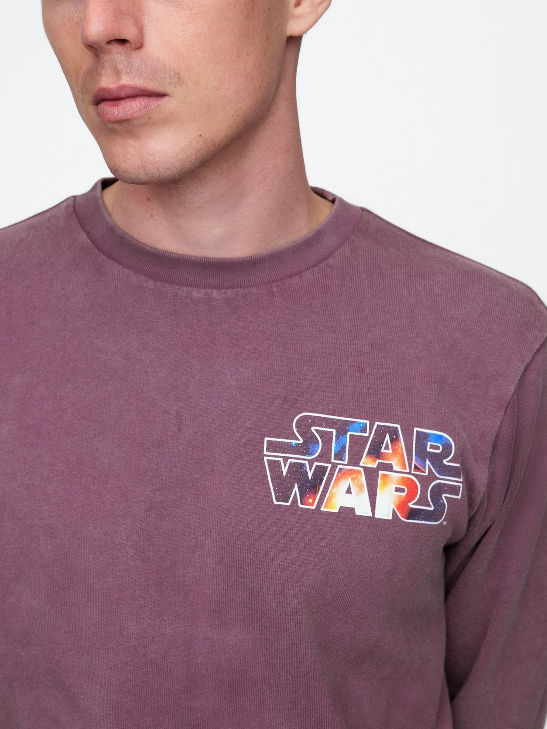 Purple Star Wars Cotton Crew Neck T-Shirt - Image 4 of 5