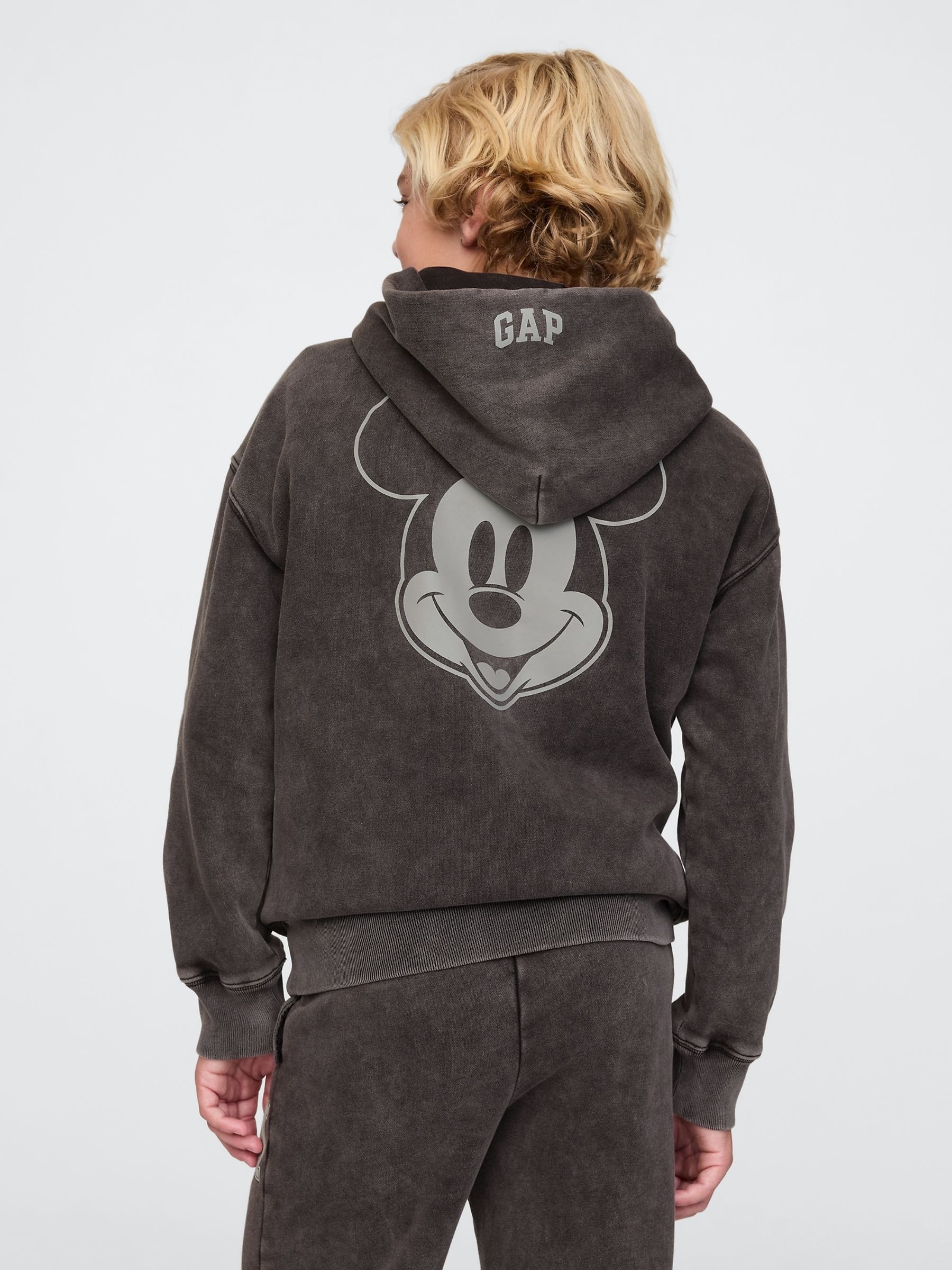 Black Disney Vintage Soft Logo Hoodie (4-13yrs) - Image 2 of 5