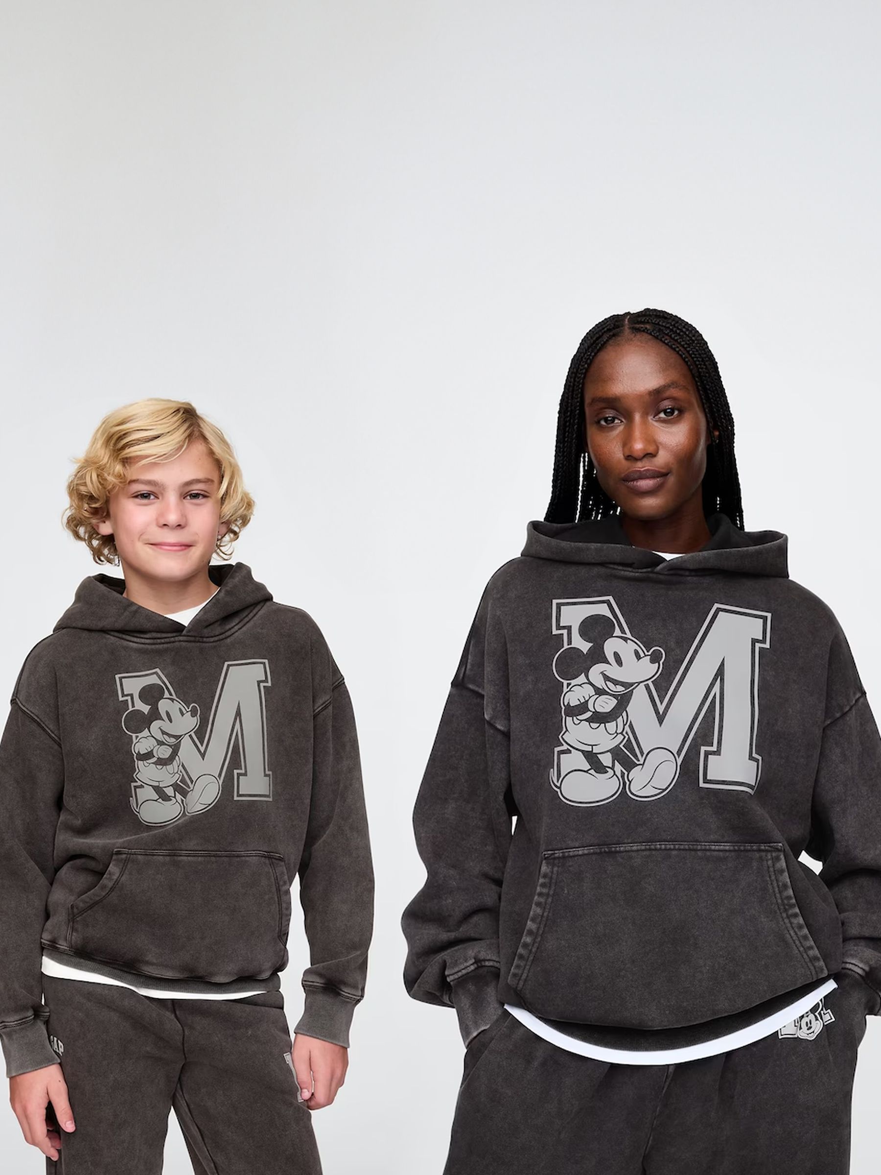 Black Disney Vintage Soft Logo Hoodie (4-13yrs) - Image 3 of 5
