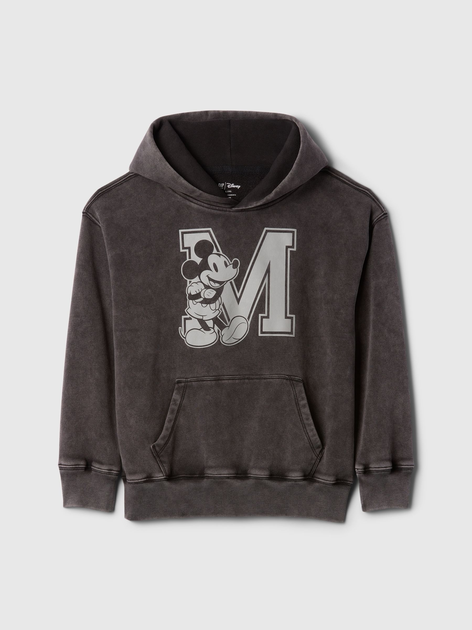 Black Disney Vintage Soft Logo Hoodie (4-13yrs) - Image 4 of 5