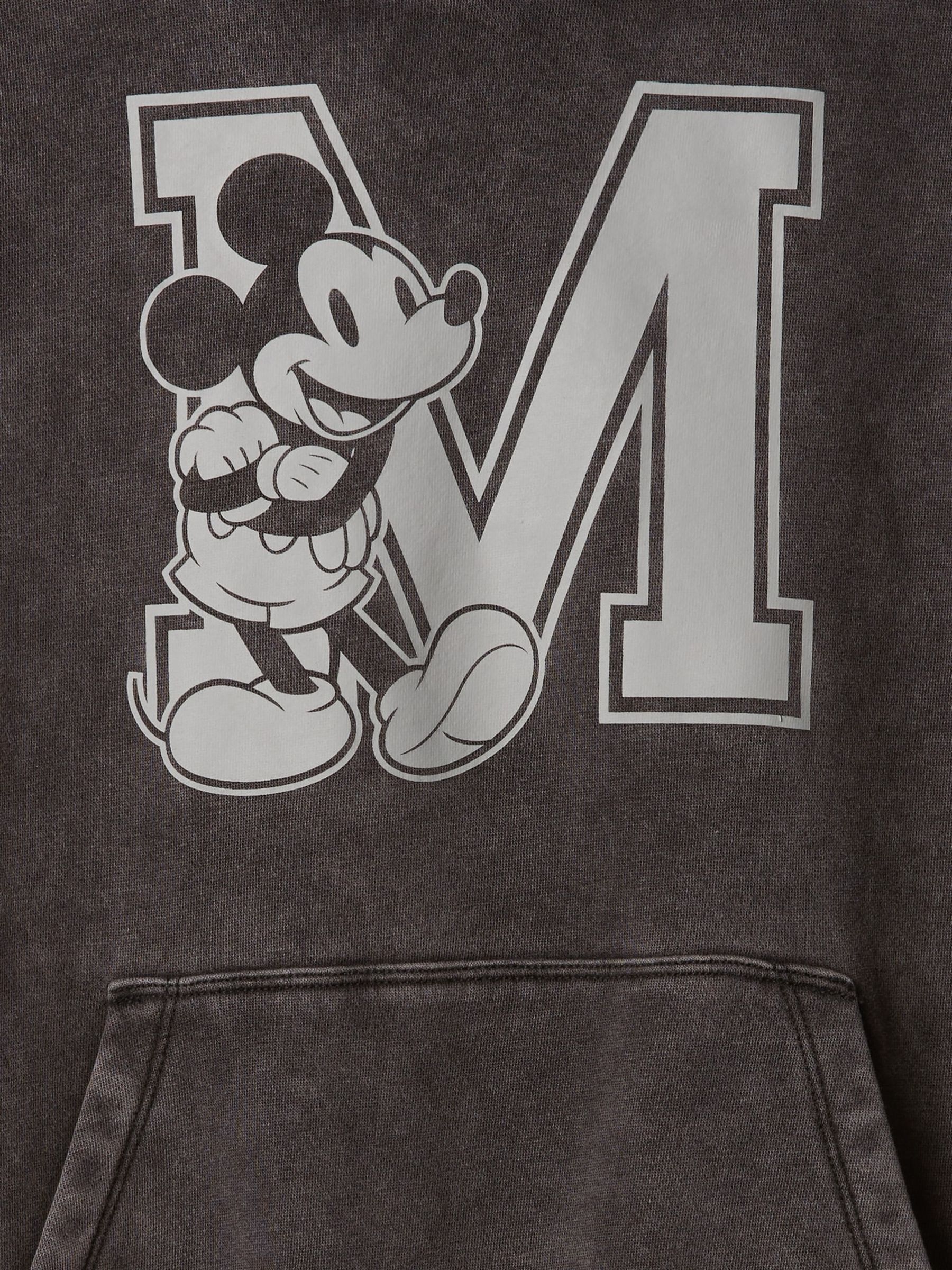 Black Disney Vintage Soft Logo Hoodie (4-13yrs) - Image 5 of 5