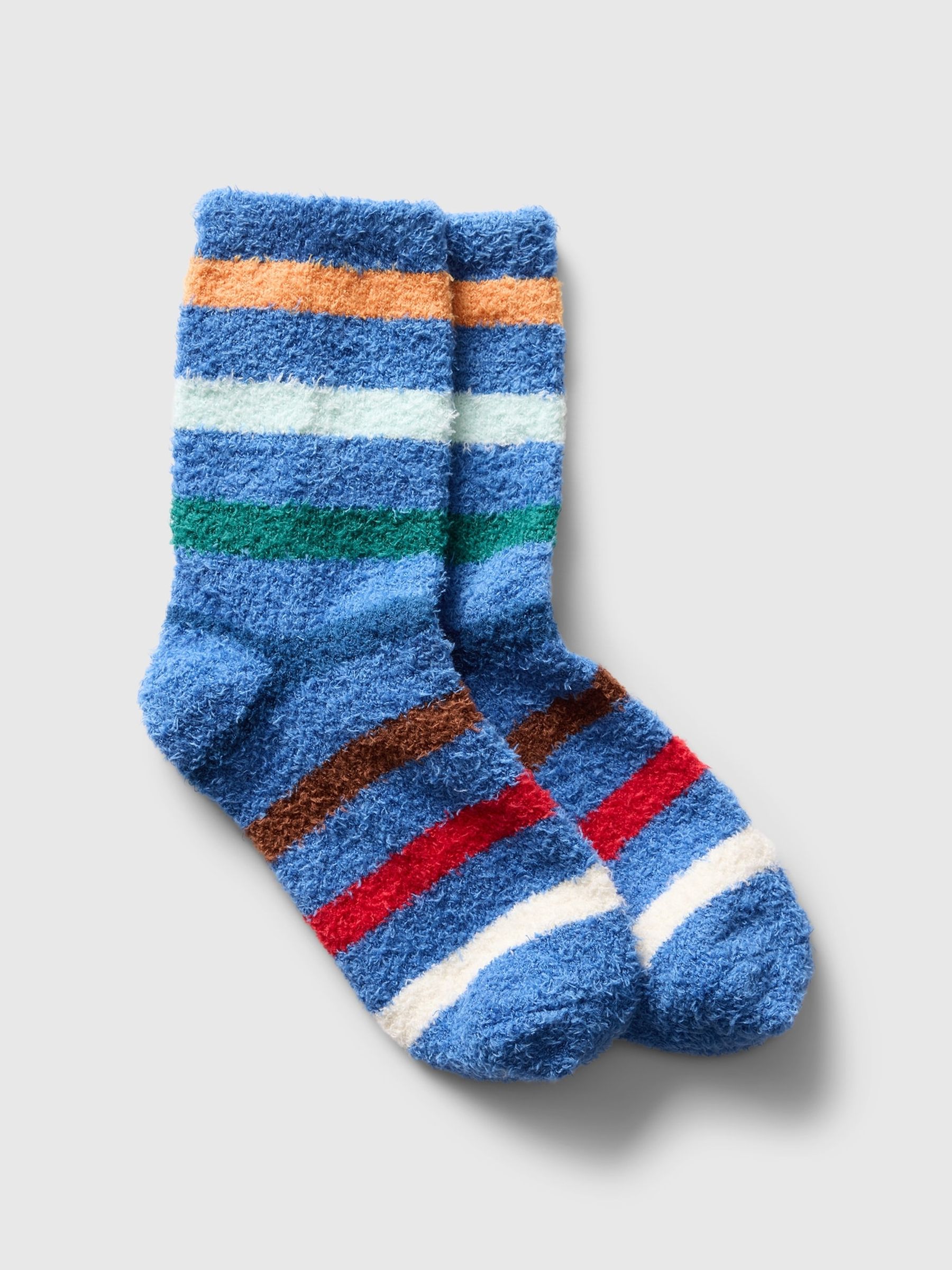 Blue Kids Cosy Fluffy Socks - Image 1 of 1