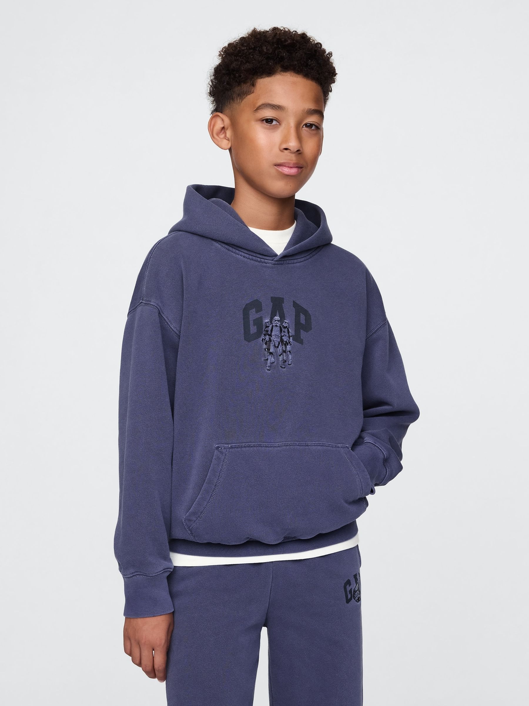 Blue Stormtroopers Star Wars Vintage Hoodie (4-13yrs) - Image 1 of 5