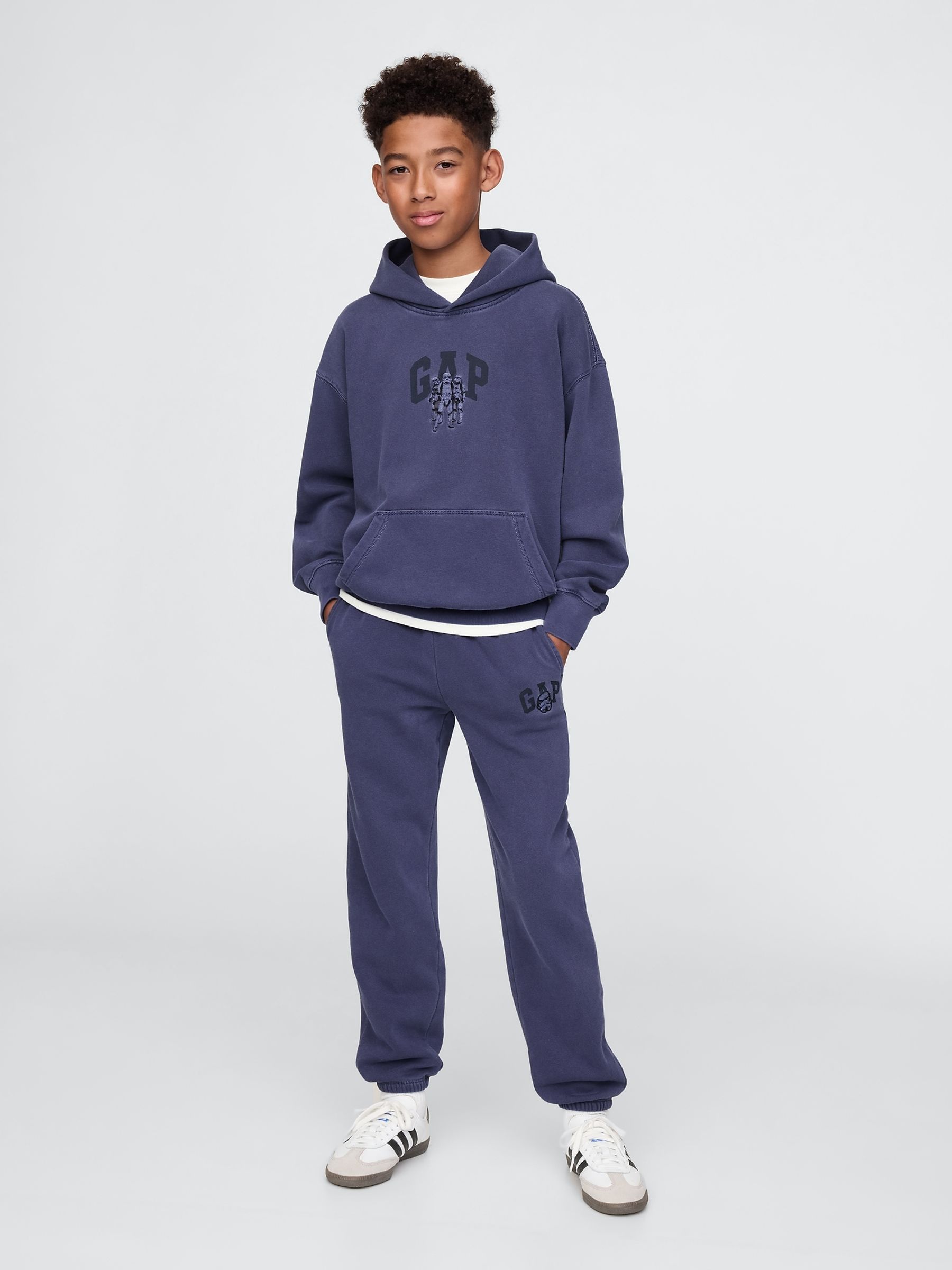 Blue Stormtroopers Star Wars Vintage Hoodie (4-13yrs) - Image 3 of 5