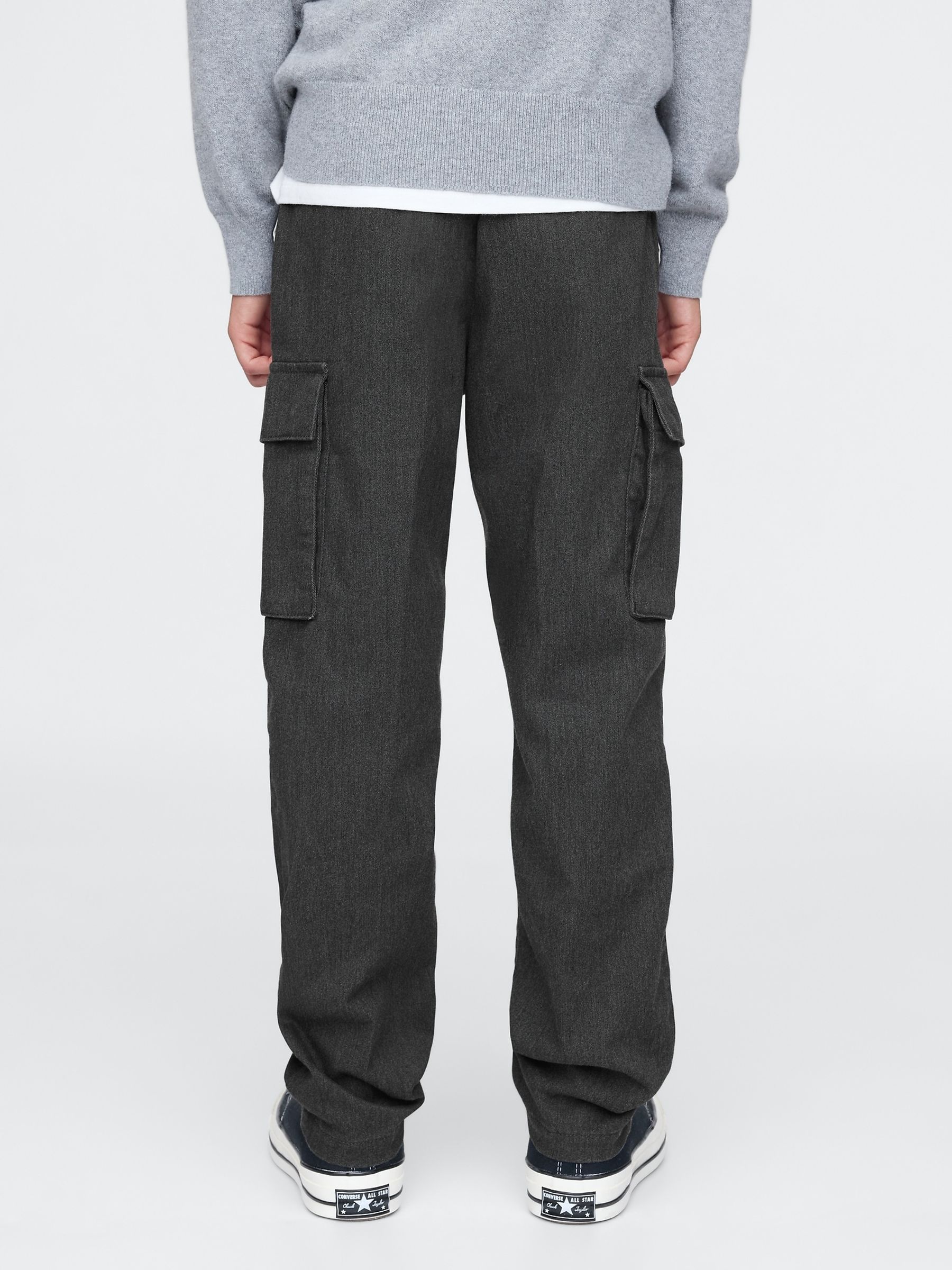 Grey Twill Cargo Trousers (4-13yrs) - Image 2 of 5