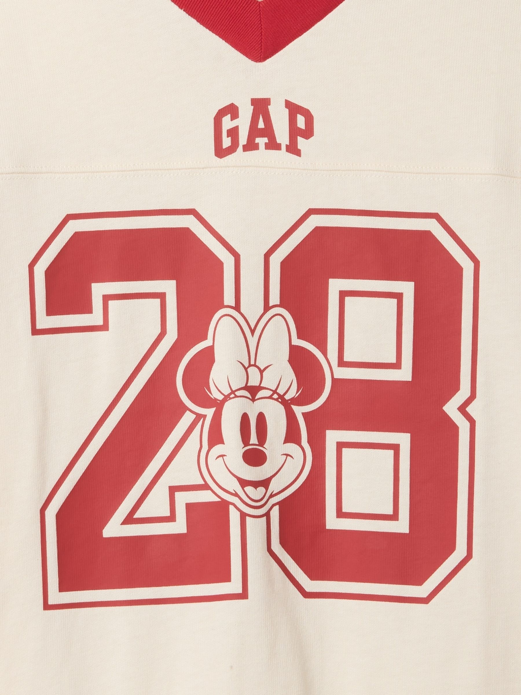 Beige Minnie Mouse Disney Varsity Logo T-Shirt (4-13yrs) - Image 3 of 3