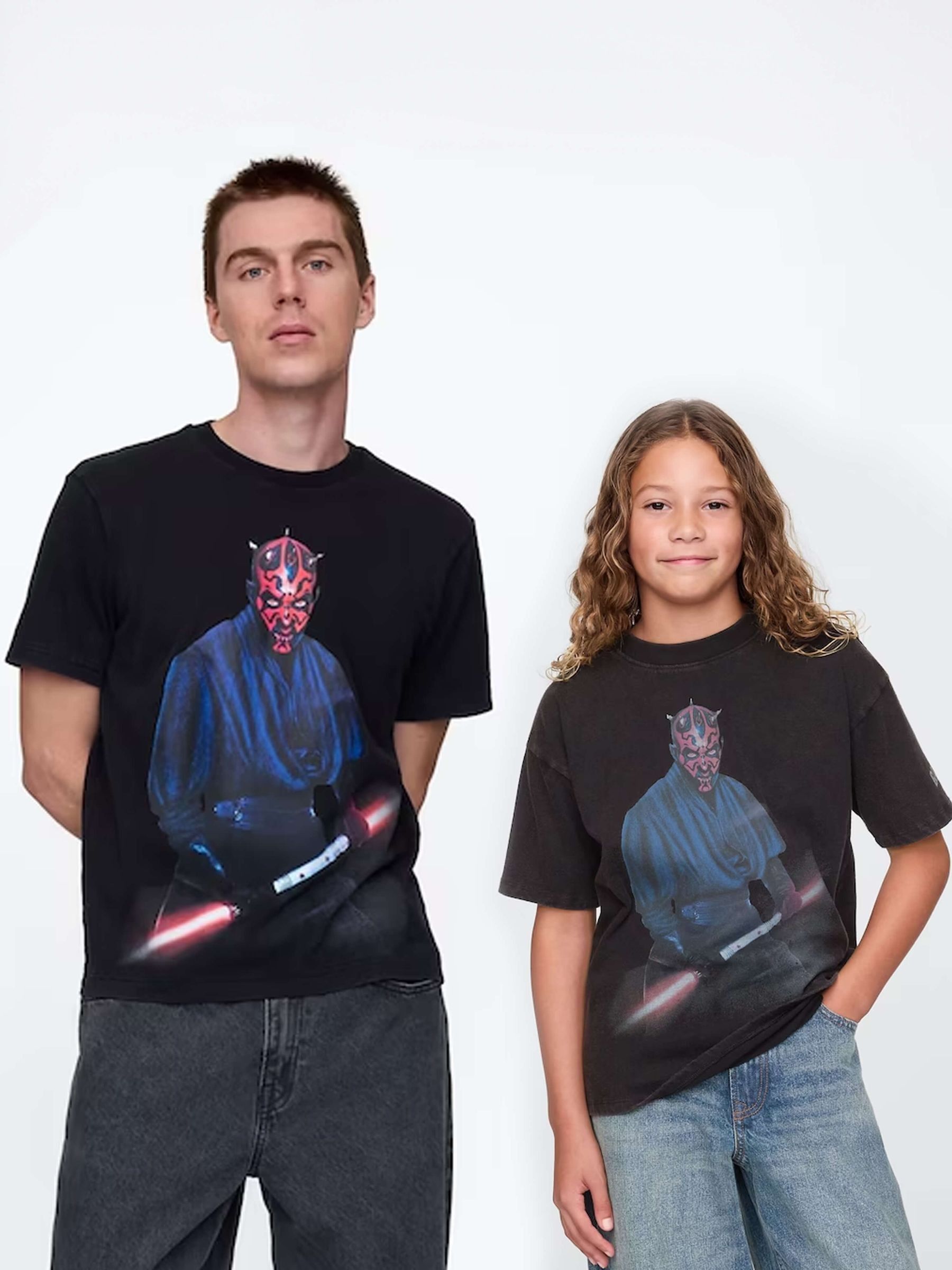 Black Darth Maul Star Wars Graphic T-Shirt (4-13yrs) - Image 4 of 6