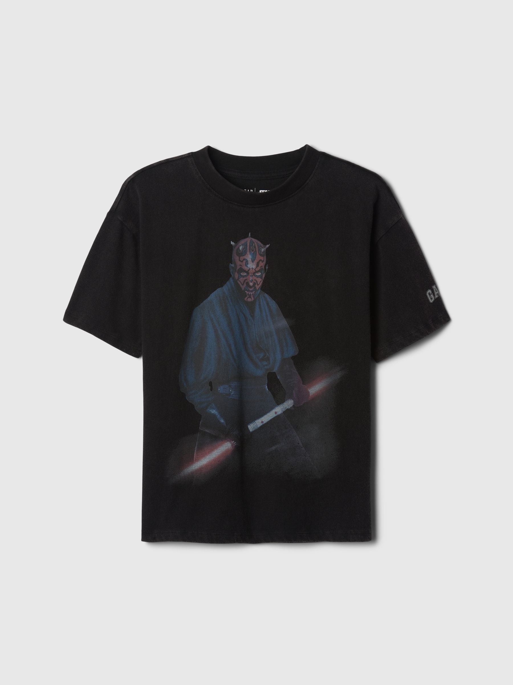 Black Darth Maul Star Wars Graphic T-Shirt (4-13yrs) - Image 5 of 6