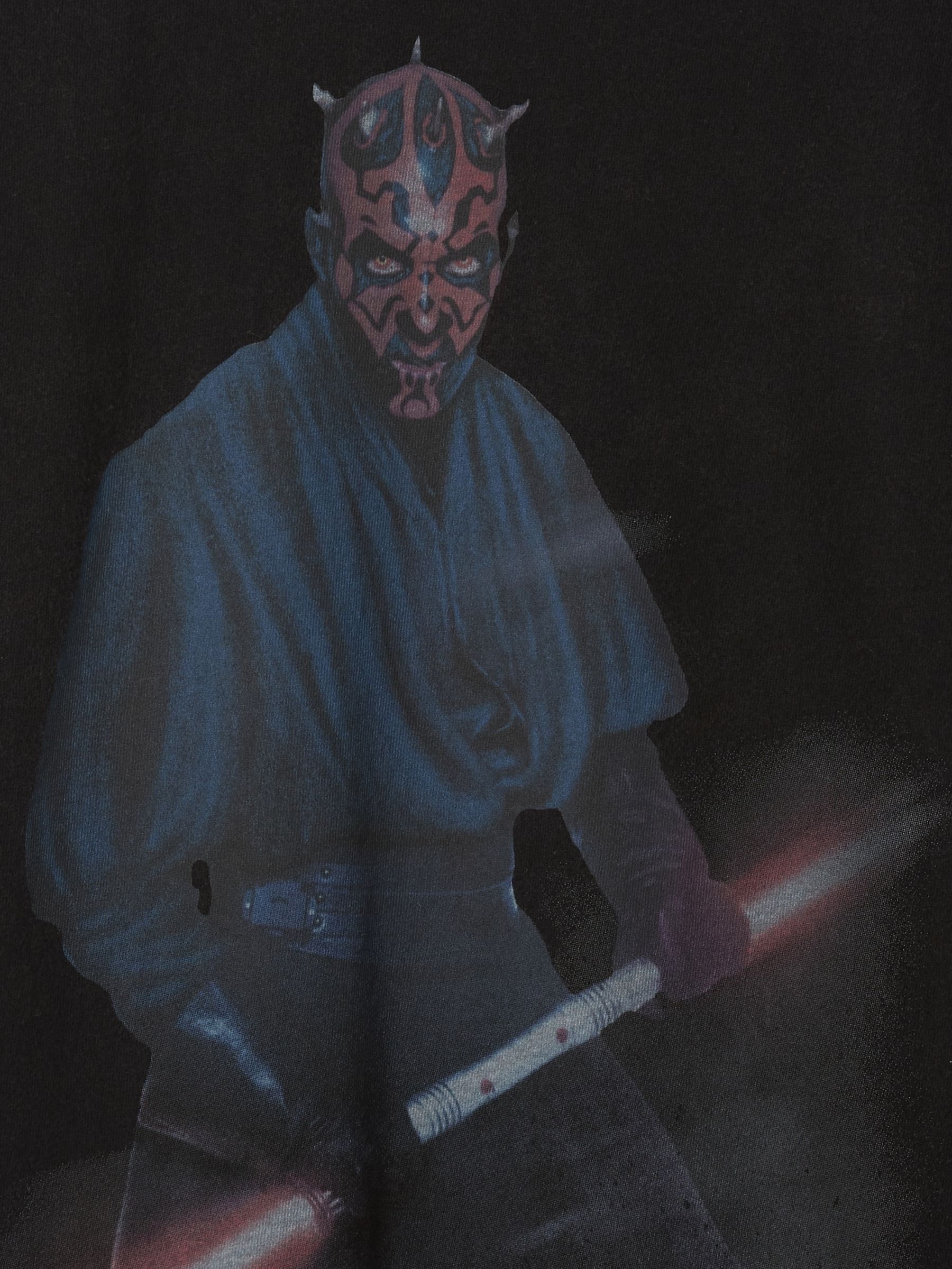 Black Darth Maul Star Wars Graphic T-Shirt (4-13yrs) - Image 6 of 6
